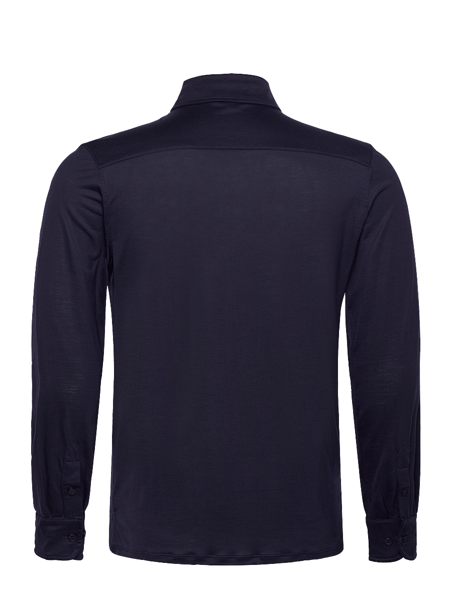 The Resort Co. - Lyocell Popover Navy - poloshirts - navy - 2