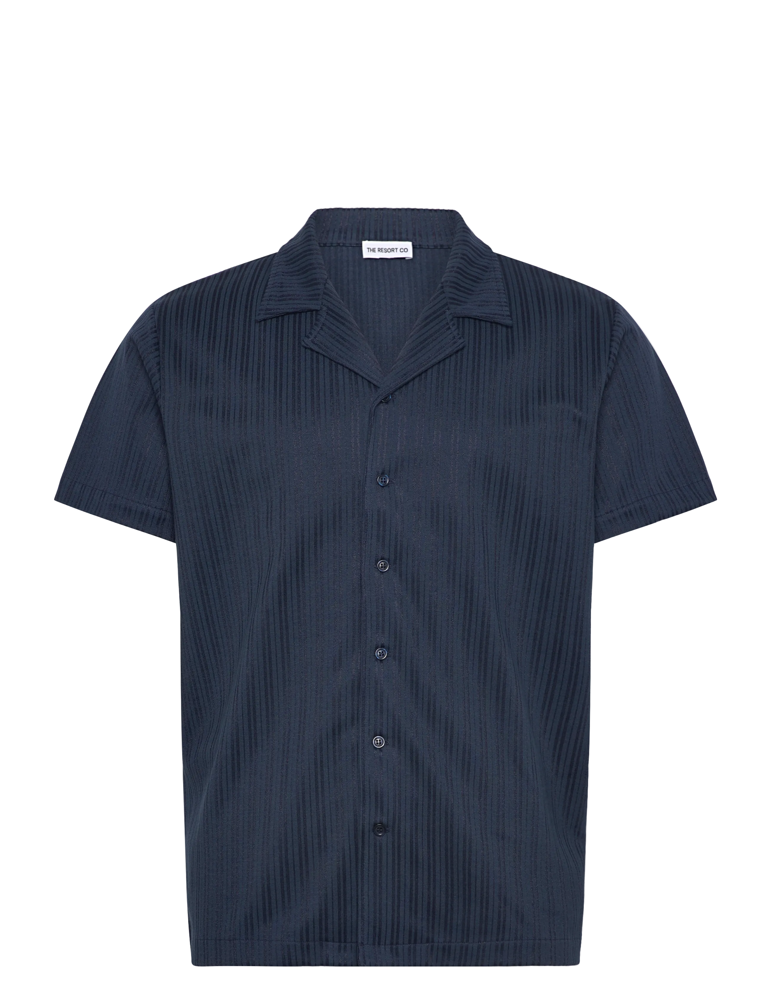 THE RESORT CO. Jacquard Resort Shirt Navy Navy - M - Herren