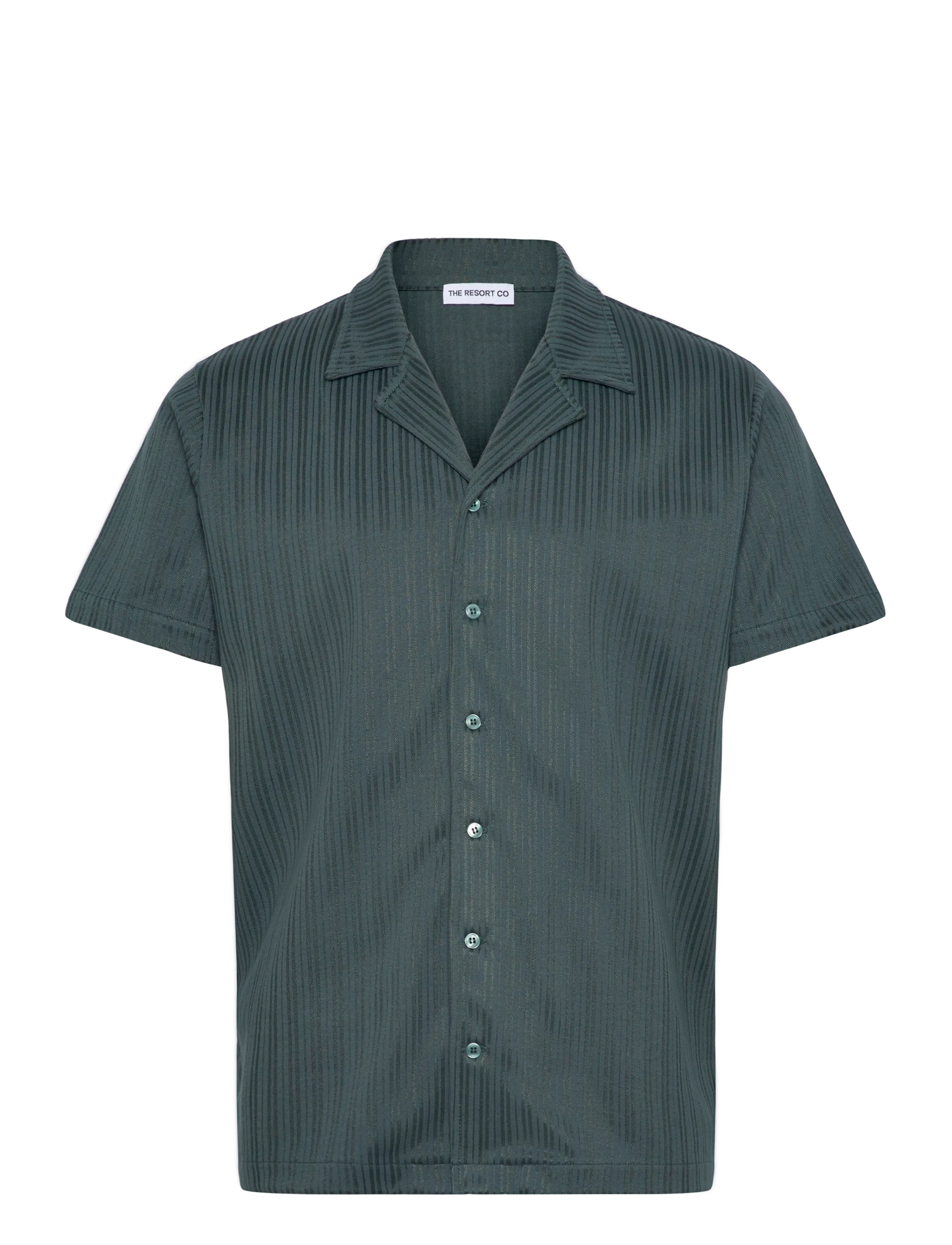 THE RESORT CO. Jacquard Resort Shirt Juniper Grün Grün - L - Herren