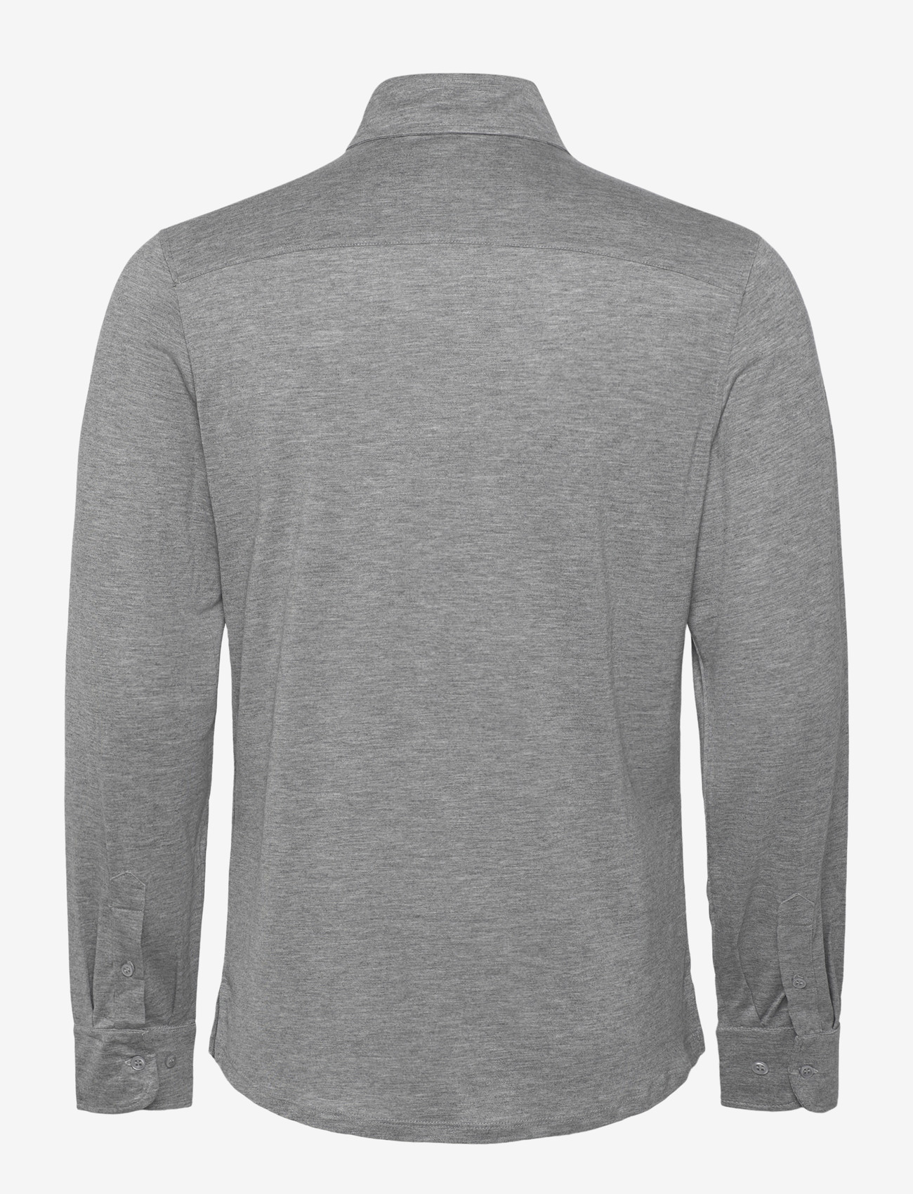 The Resort Co. - Lyocell Shirt Grey Melange - casual skjortor - grey melange - 1