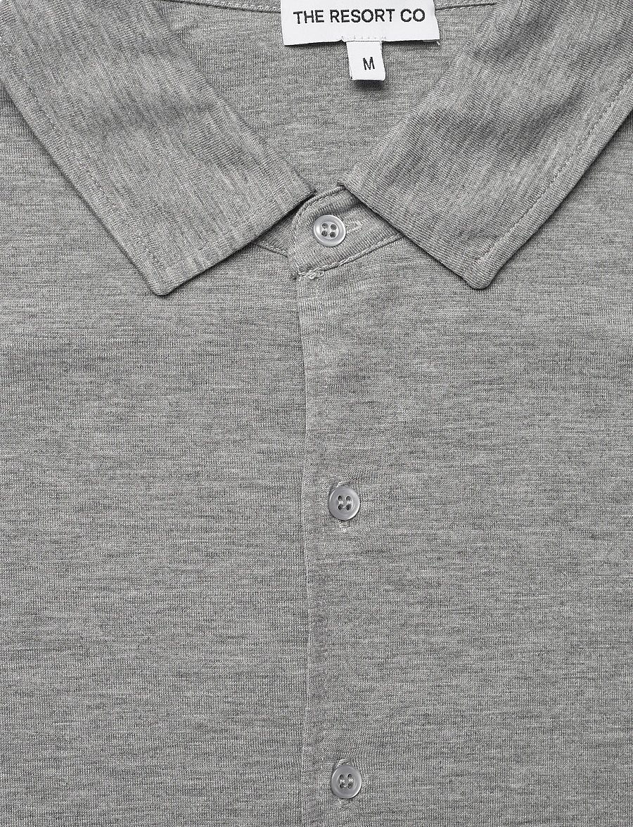 The Resort Co. - Lyocell Shirt Grey Melange - casual hemden - grey melange - 2