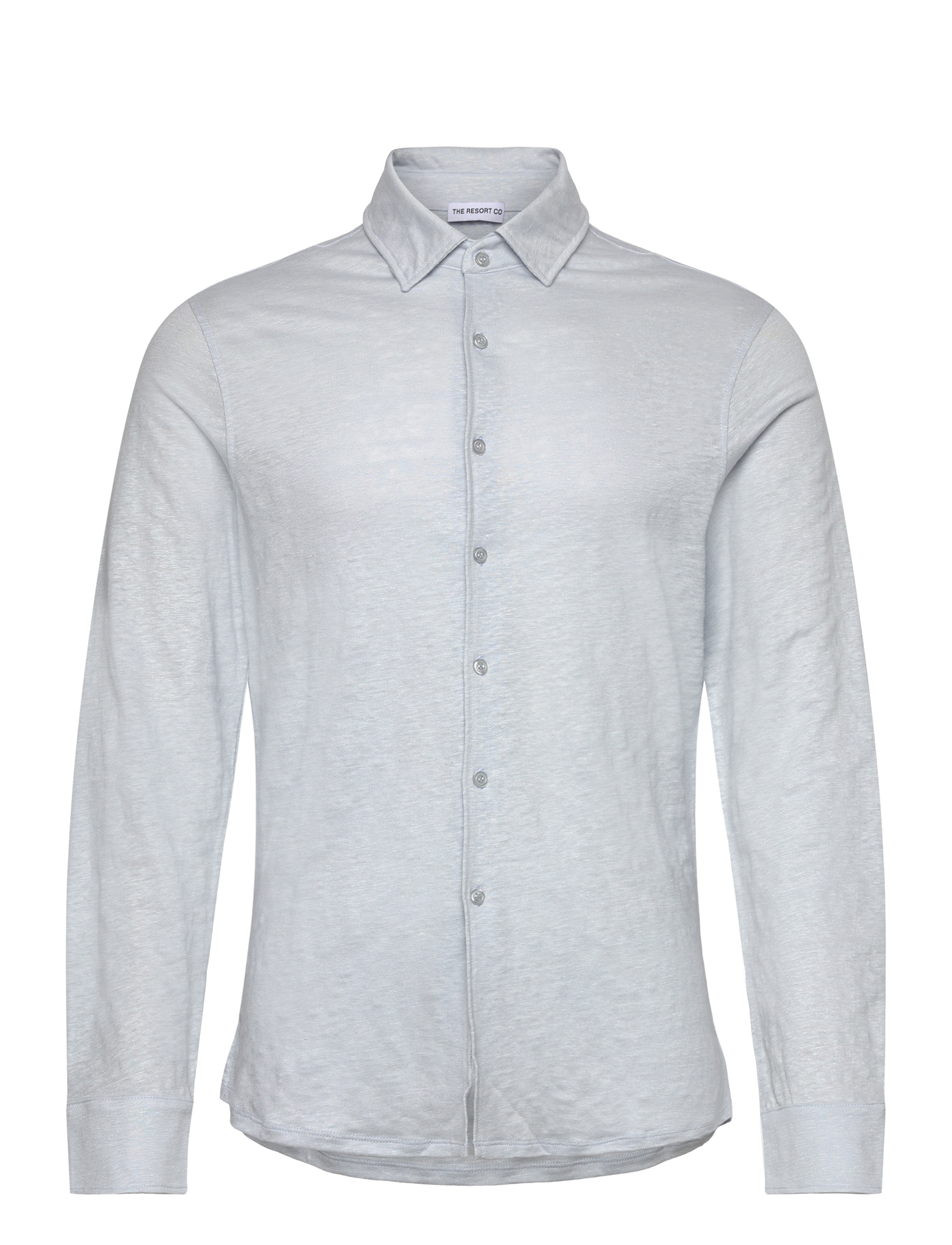 The Resort Co. Linen Jersey Shirt Light Blue - 4 for 3 - LIGHT BLUE / blue