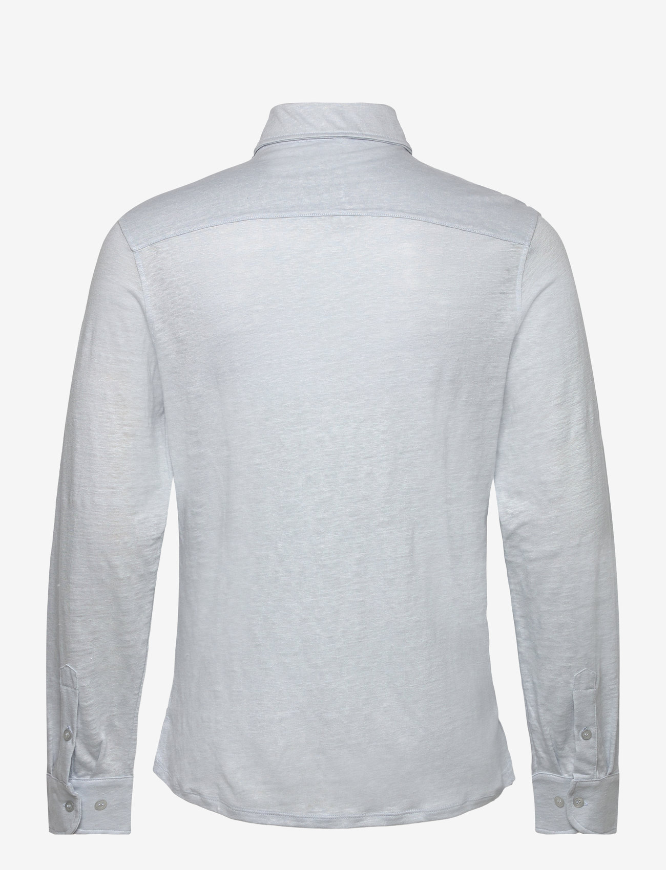 The Resort Co. - Linen Jersey Shirt Light Blue - hørskjorter - light blue - 1