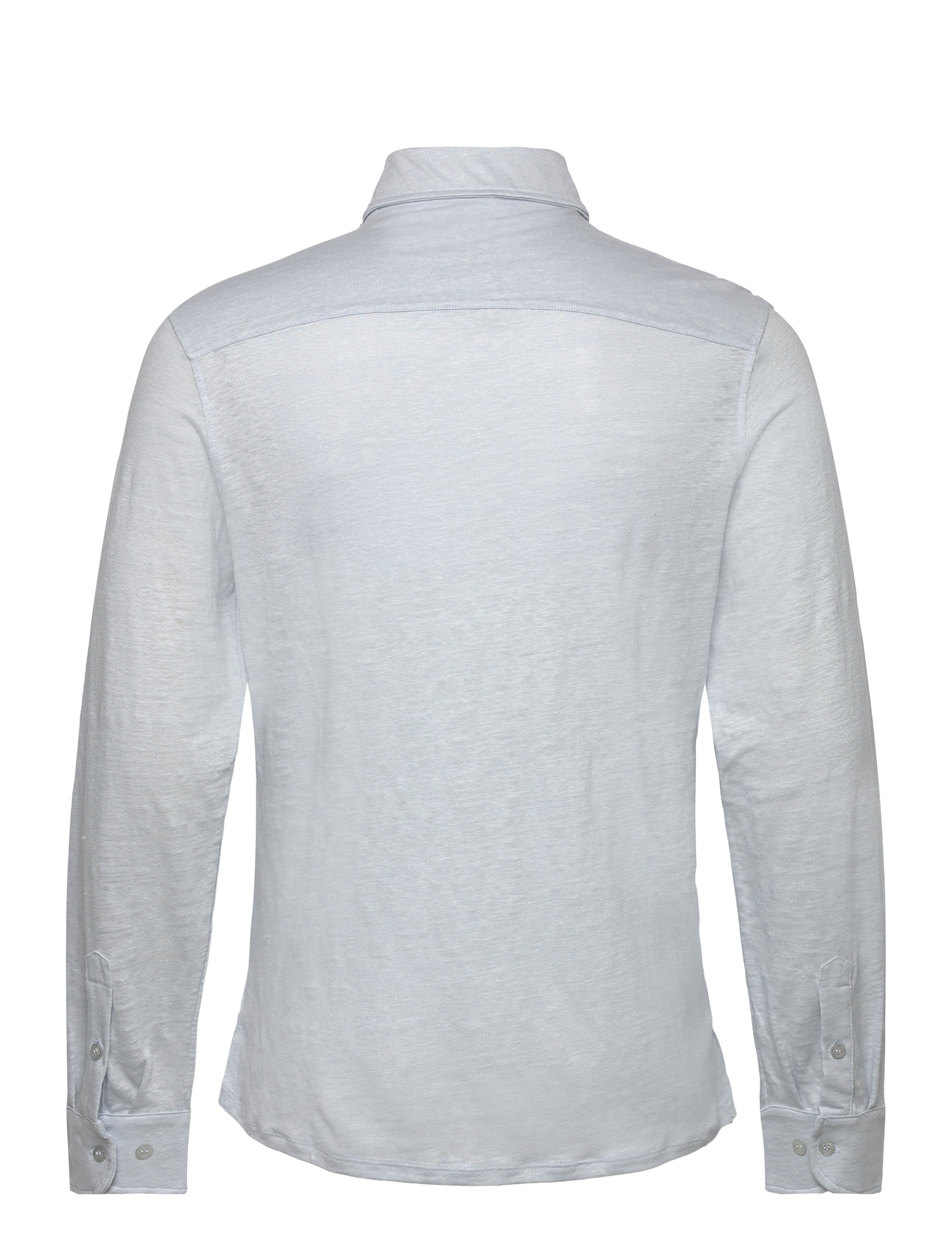 The Resort Co. - Linen Jersey Shirt Light Blue - light blue - 1