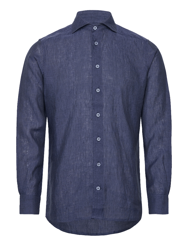 The Resort Co. - Linen Shirt Navy - leinenhemden - navy - 1
