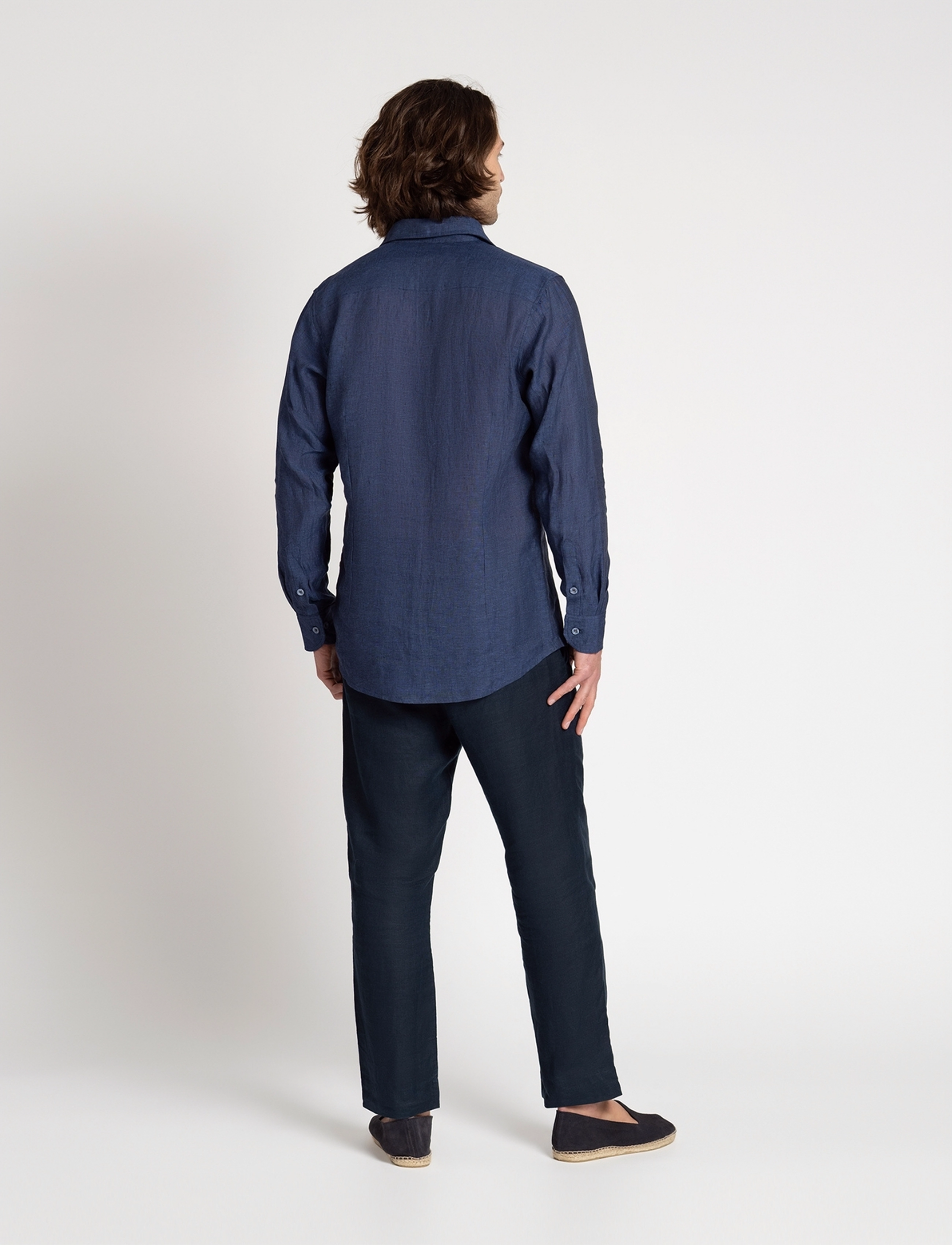 The Resort Co. - Linen Shirt Navy - navy - 5