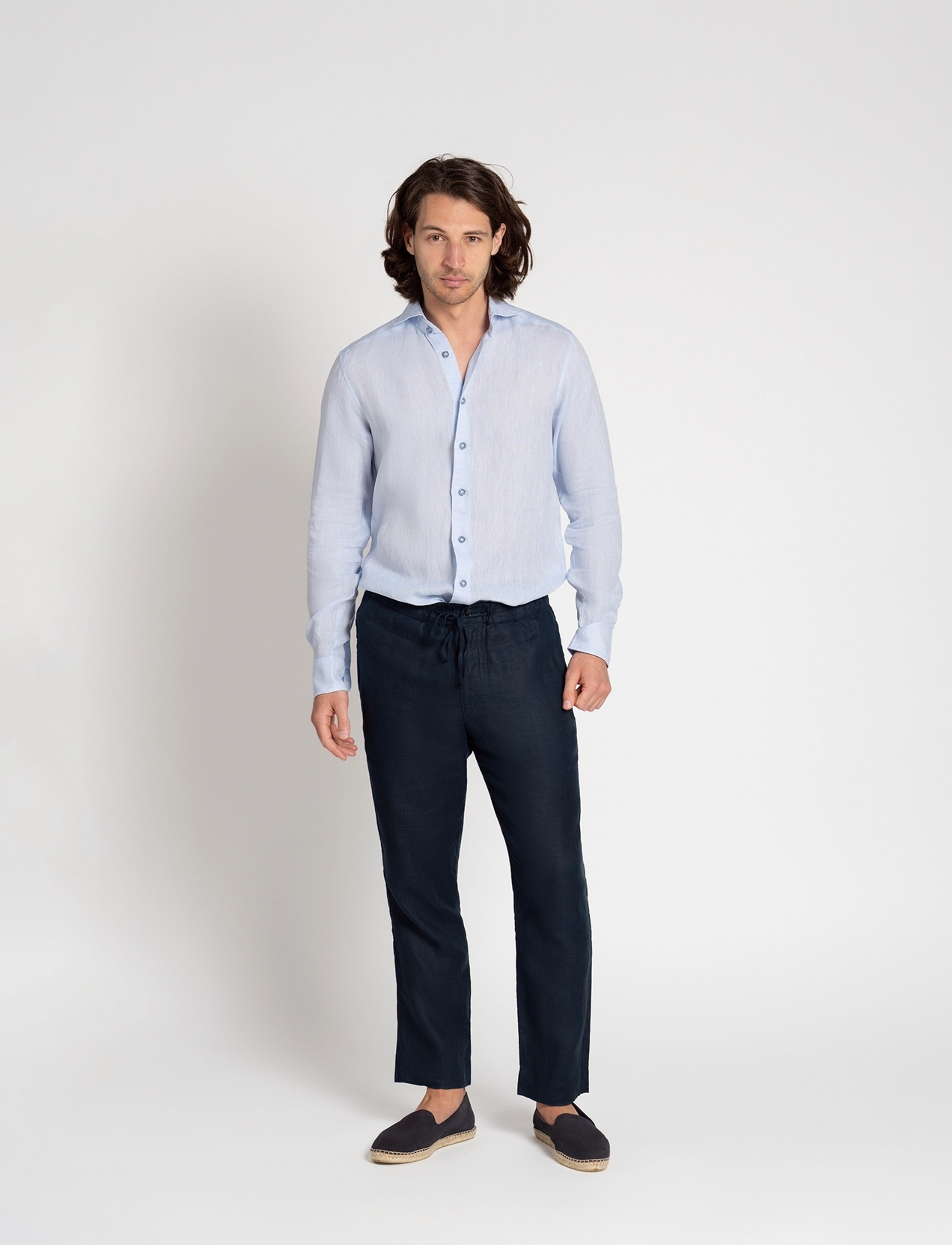 The Resort Co. - Linen Shirt Light Blue - linased särgid - light blue - 3