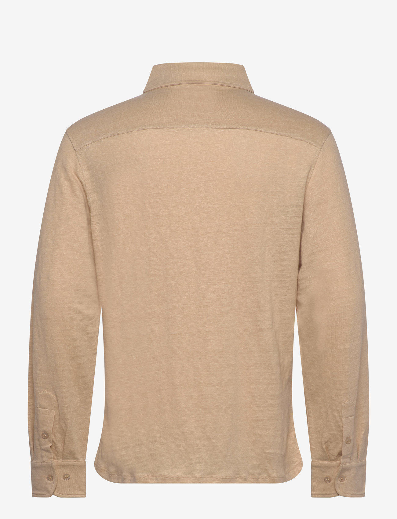 The Resort Co. - Linen Jersey Popover Sand - leinenhemden - sand - 2