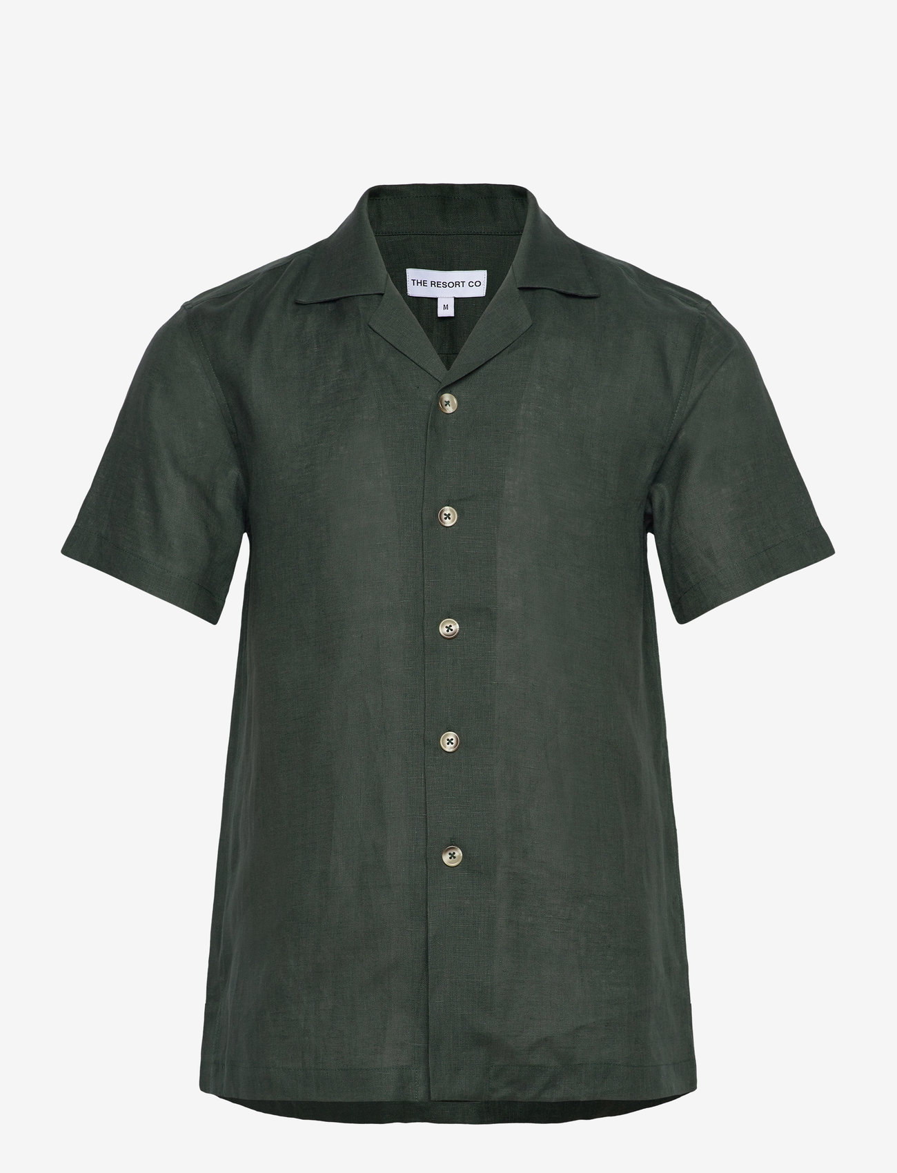 The Resort Co. - Linen Resort Shirt Eucalyptus - koszule lniane - eucalyptus - 1