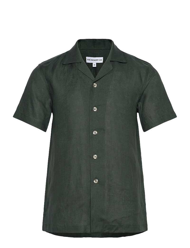 The Resort Co. - Linen Resort Shirt Eucalyptus - koszule lniane - eucalyptus - 1