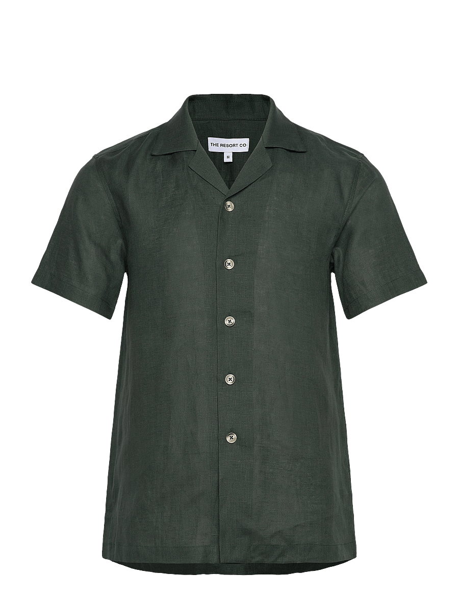 The Resort Co. - Linen Resort Shirt Eucalyptus - eucalyptus - 1