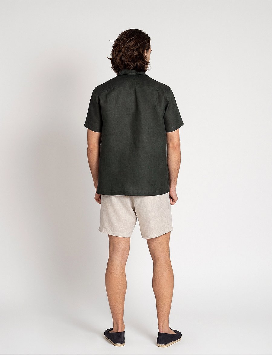 The Resort Co. - Linen Resort Shirt Eucalyptus - lininiai marškiniai - eucalyptus - 5