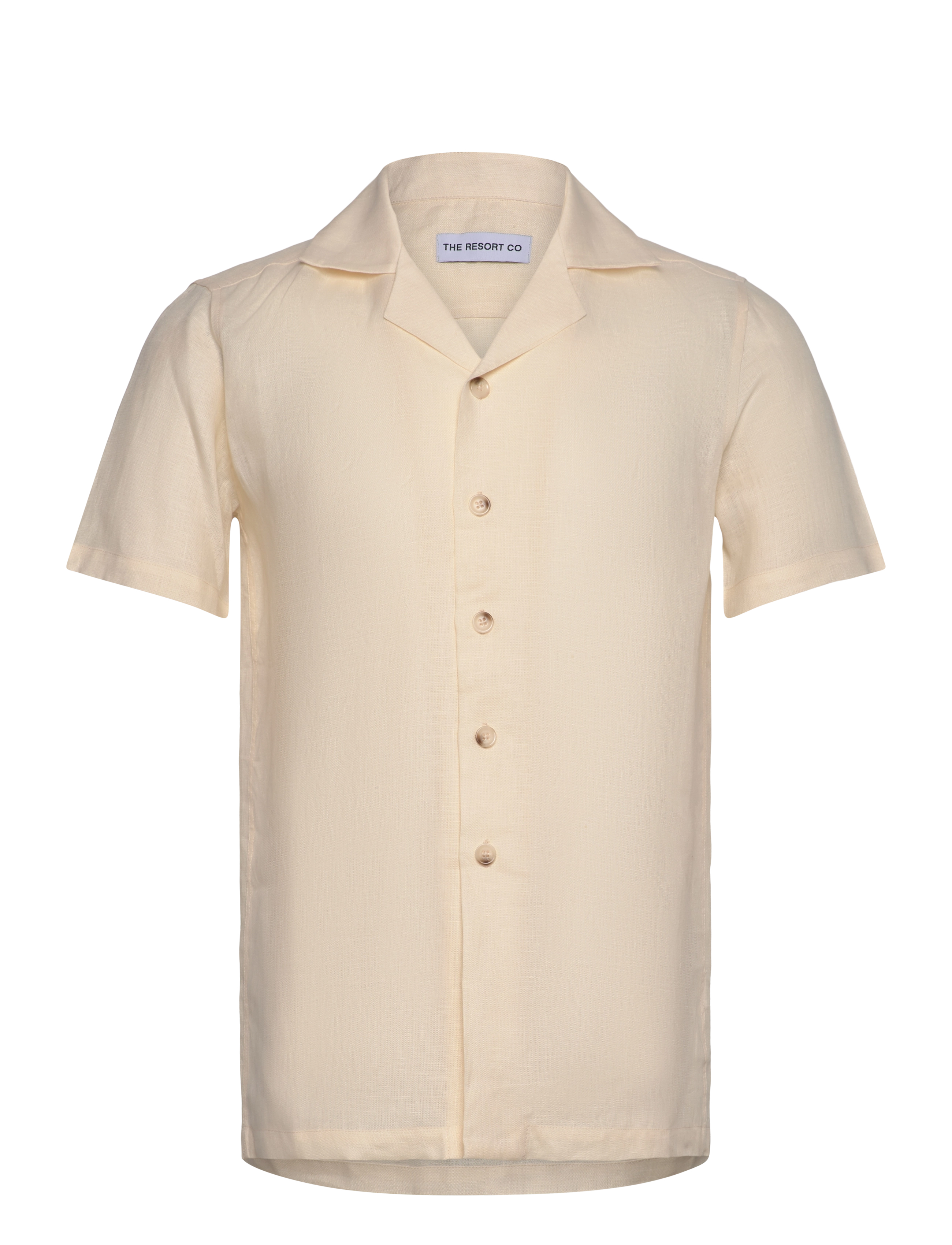 THE RESORT CO. Linen Resort Shirt Ivory Beige - XXL - Herren