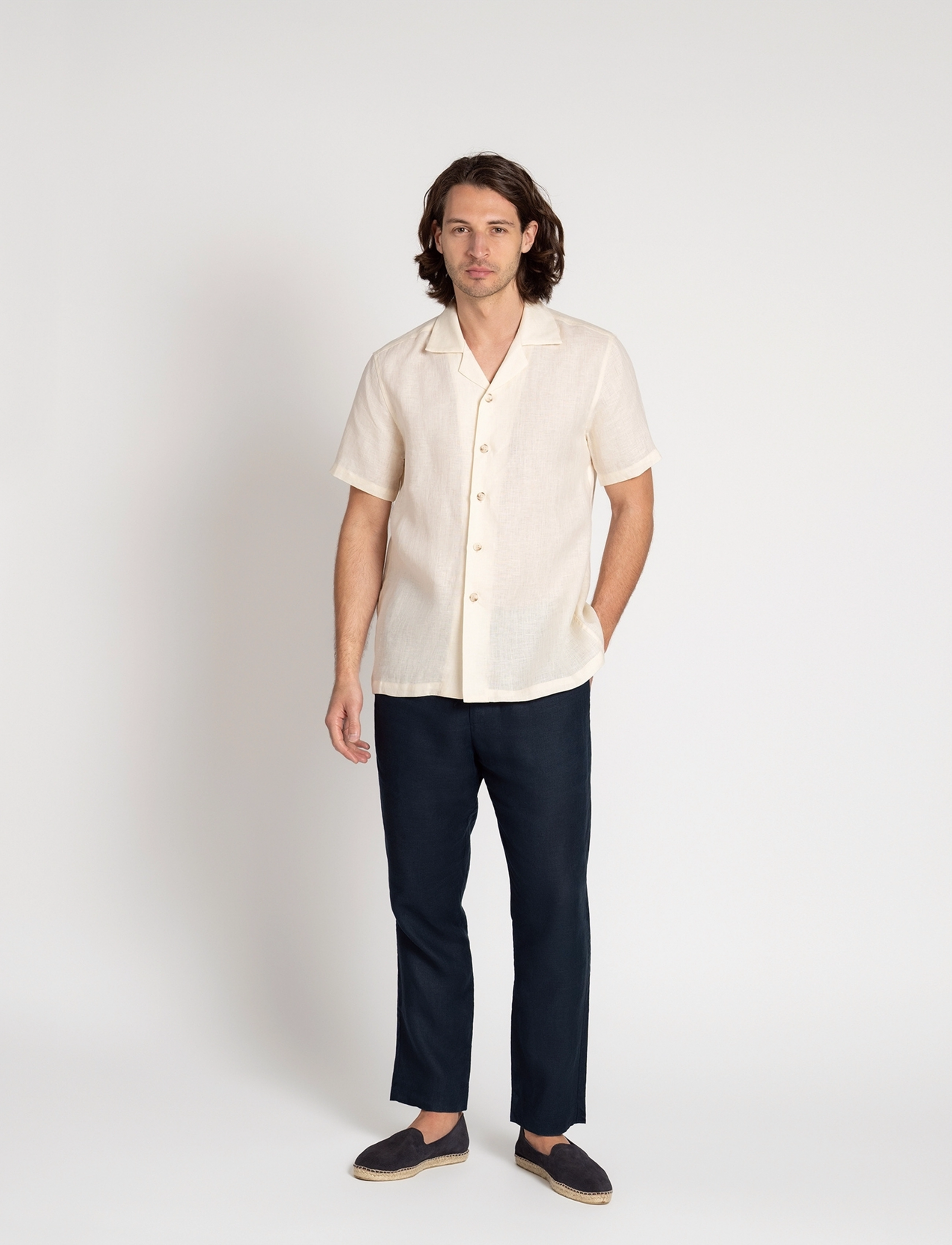 The Resort Co. Linen Resort Shirt Ivory - Deals - IVORY / beige