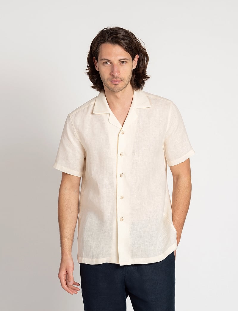 The Resort Co. - Linen Resort Shirt Ivory - leinenhemden - ivory - 3