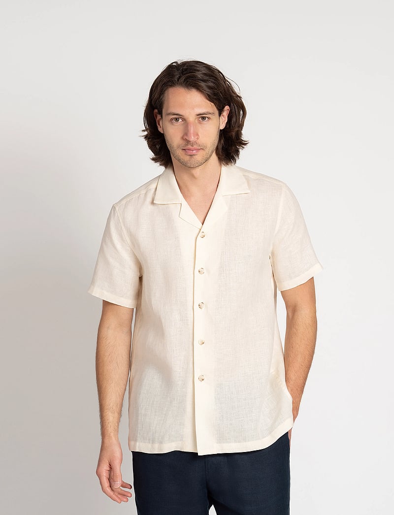 The Resort Co. - Linen Resort Shirt Ivory - leinenhemden - ivory - 4