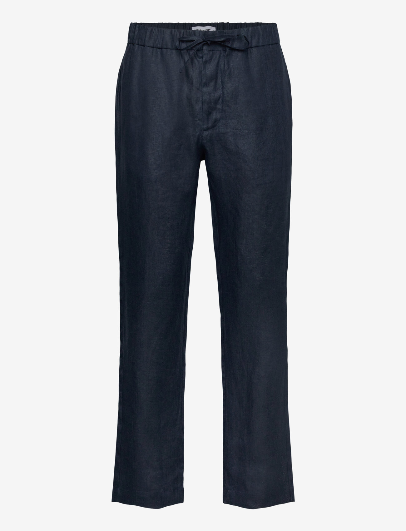 The Resort Co. - Linen Trousers Navy - linnebyxor - navy - 0