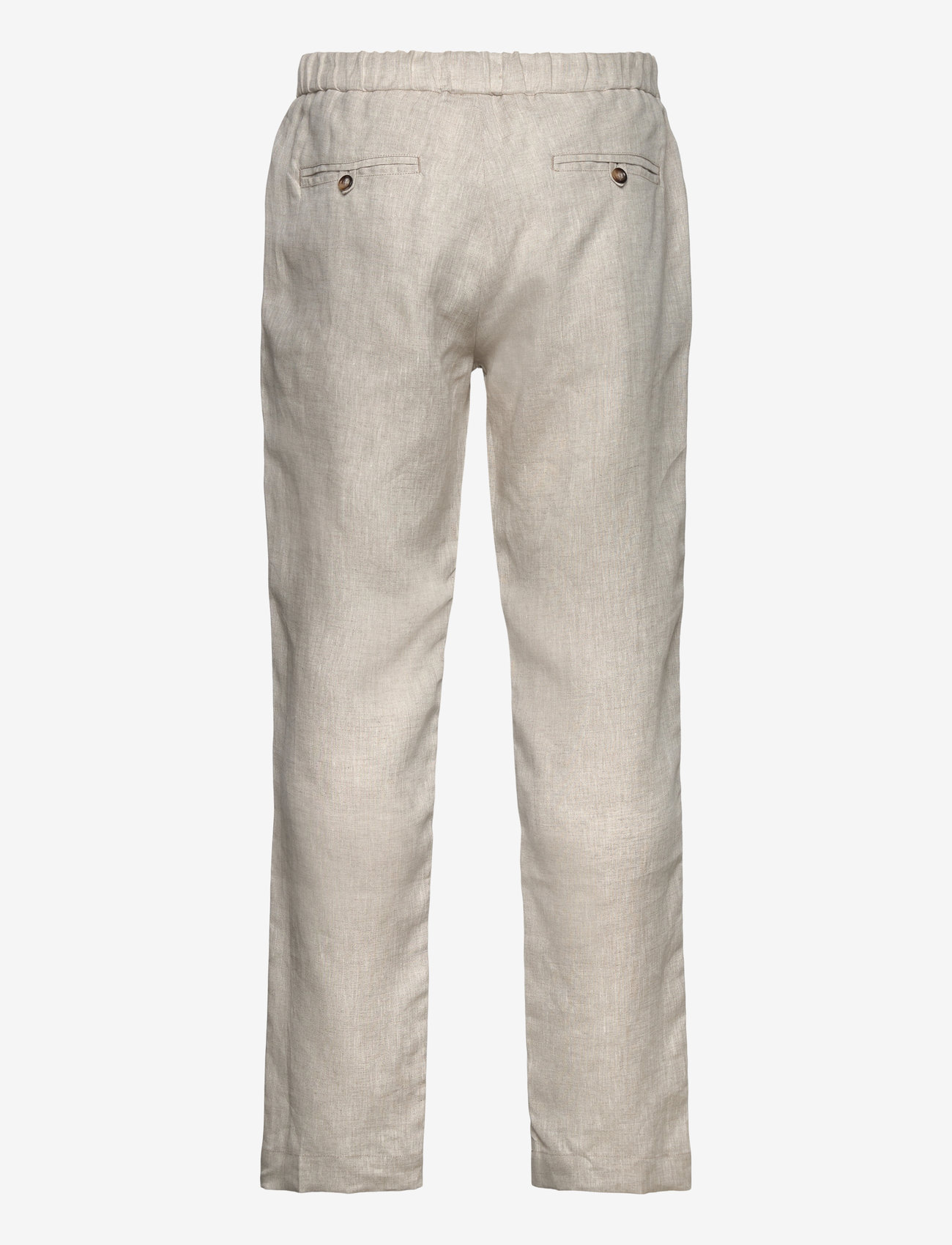The Resort Co. - Linen Trousers Oatmeal - linnebyxor - oatmeal - 1