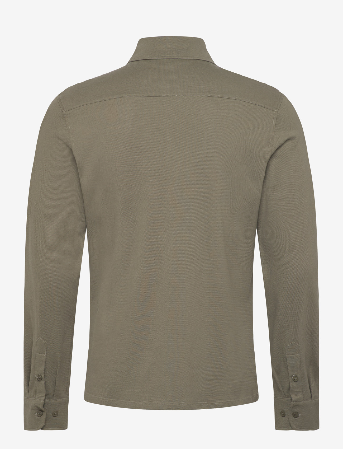 The Resort Co. - Piqué Popover Olive - langærmede poloer - olive - 1