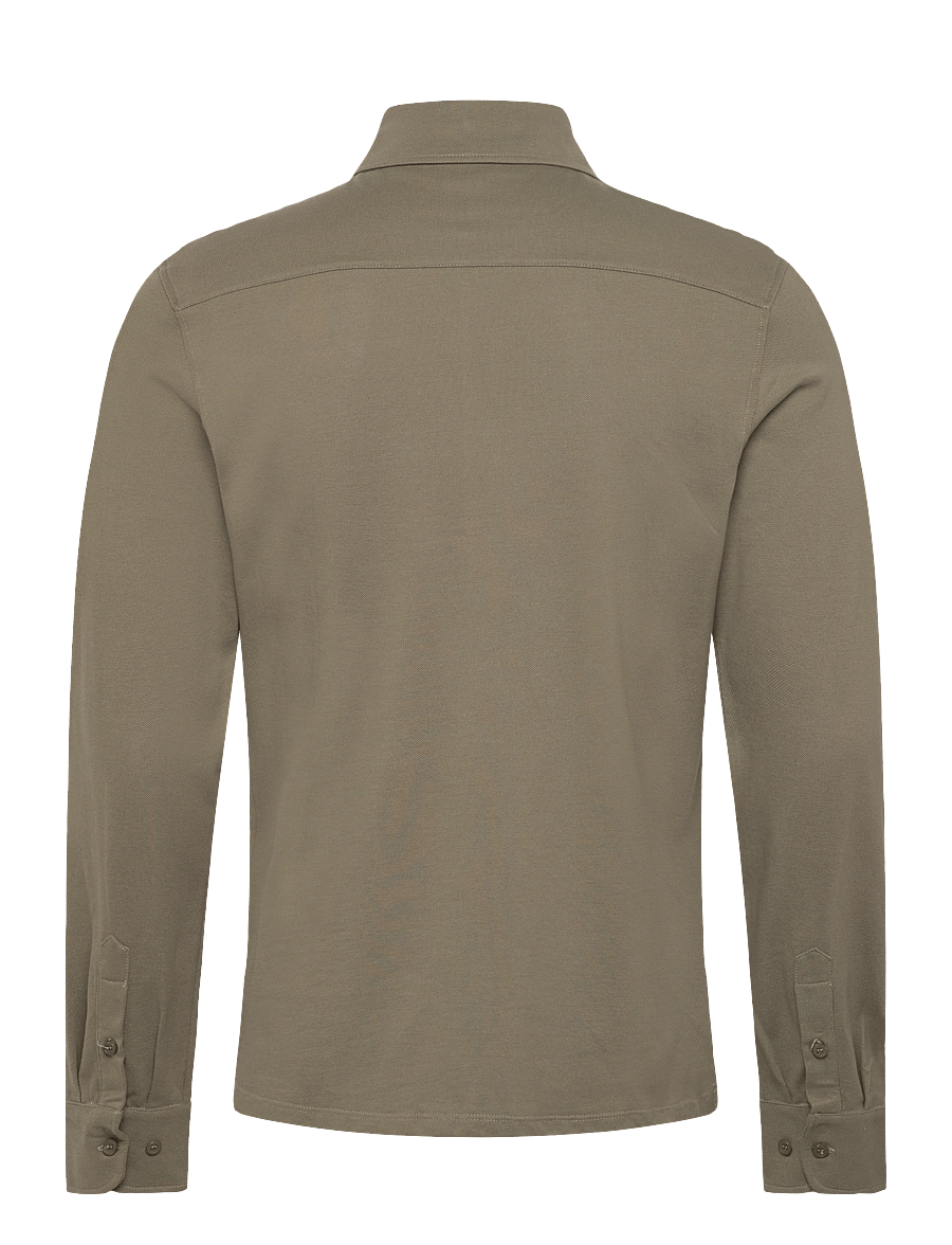 The Resort Co. - Piqué Popover Olive - polo marškinėliai ilgomis rankovėmis - olive - 1