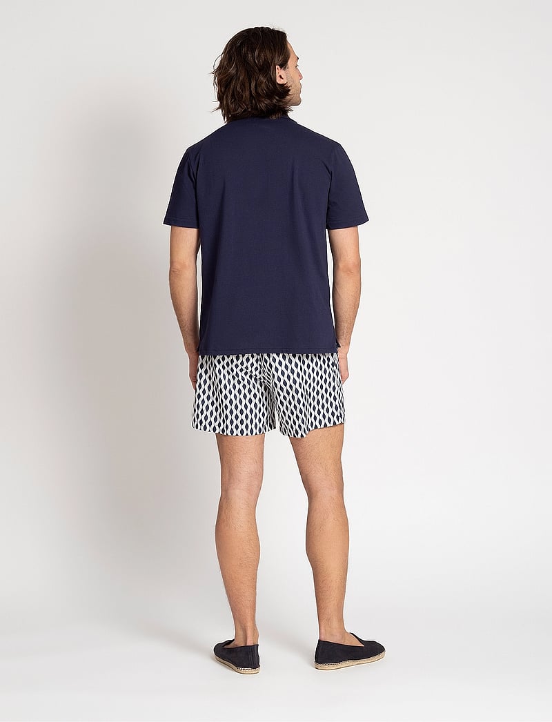 The Resort Co. - Piqué Resort Shirt Navy - kortærmede skjorter - navy - 4