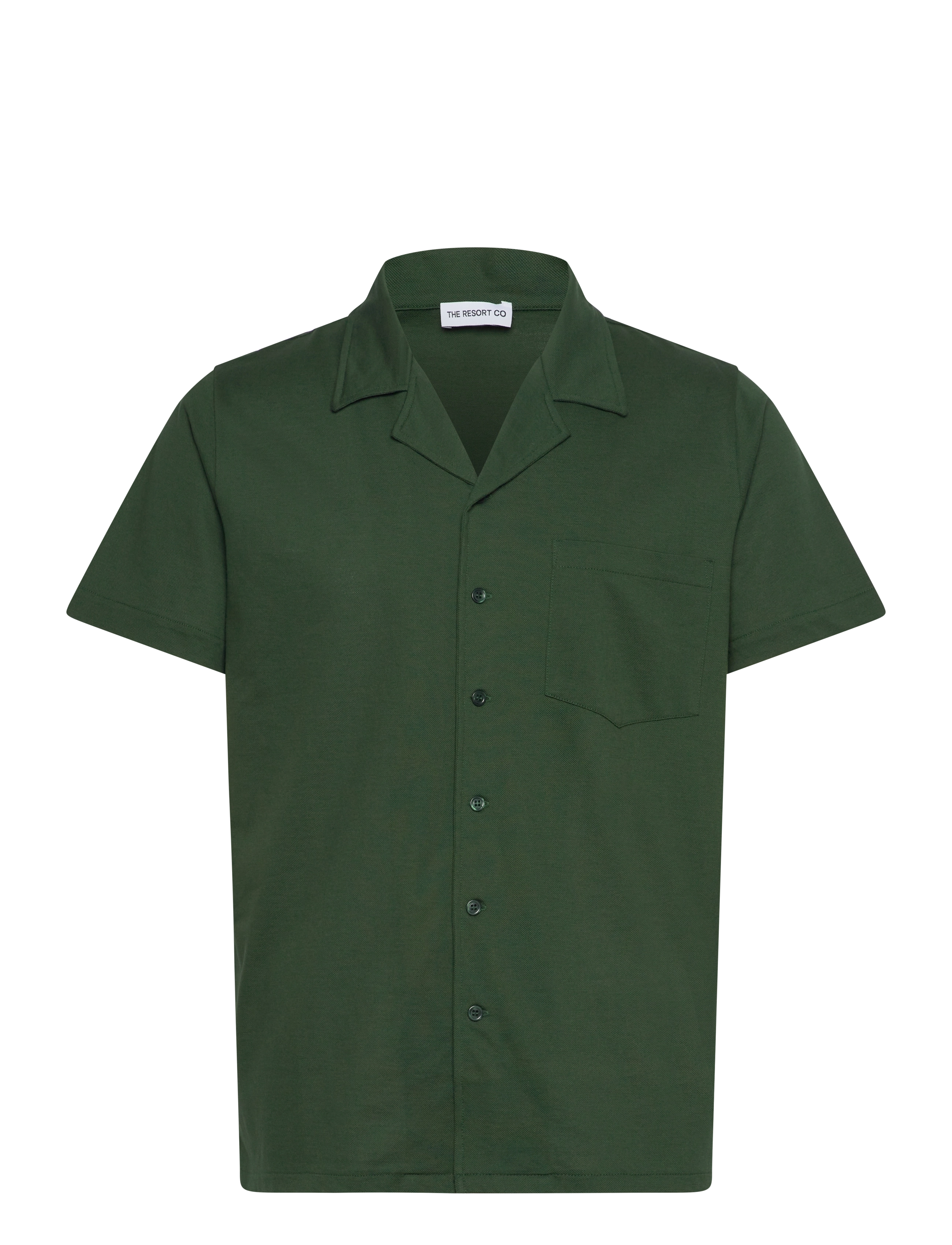 THE RESORT CO. Piqué Resort Shirt Deep Grün Grün - L - Herren