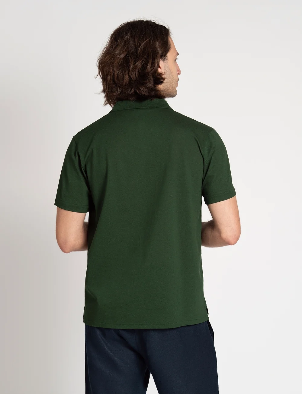 The Resort Co. - Piqué Resort Shirt Deep Green - lühikeste varrukatega särgid - deep green - 5