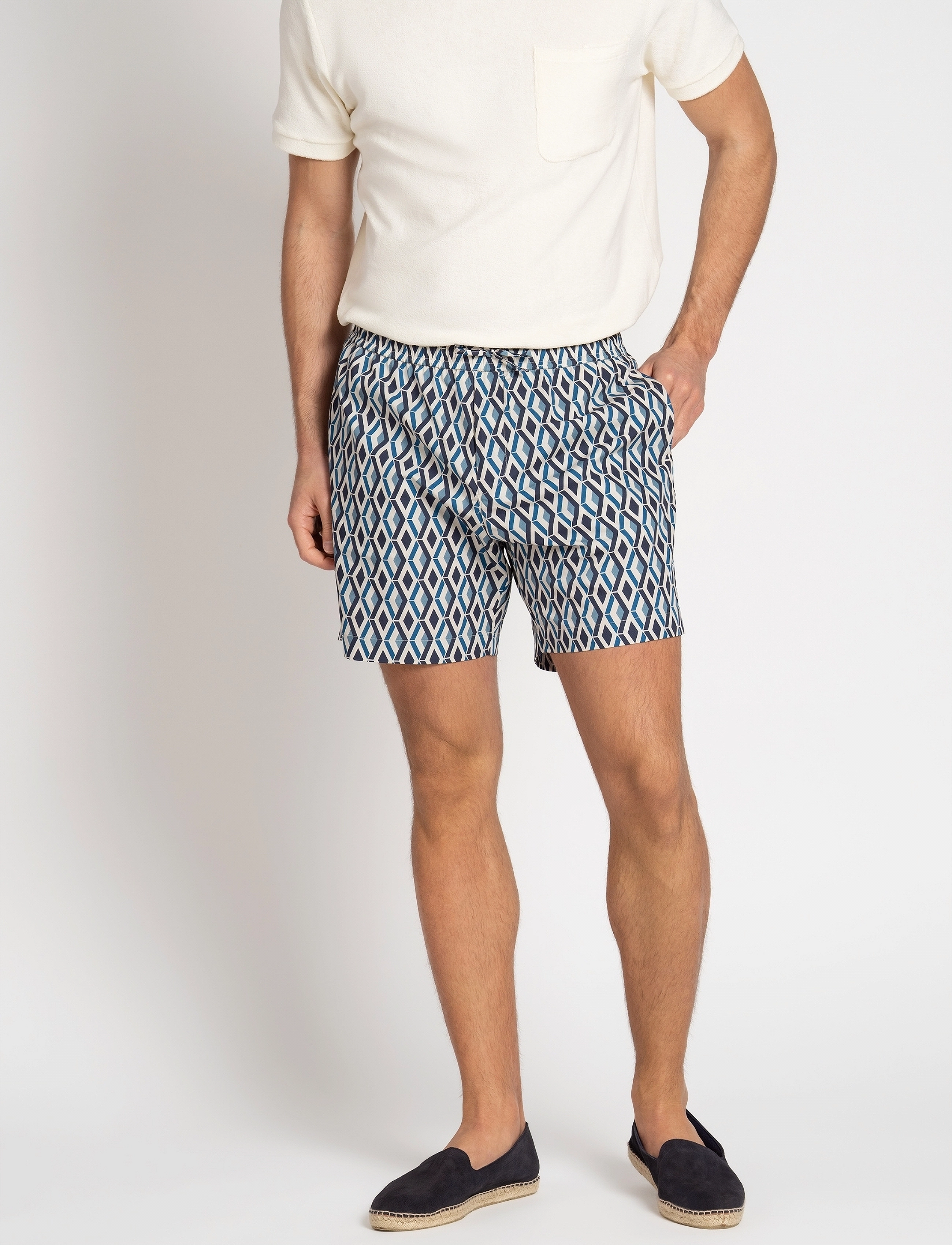 The Resort Co. Resort Shorts Capri, S 42 cm, Blue, Badetøj > Shorts, Herre