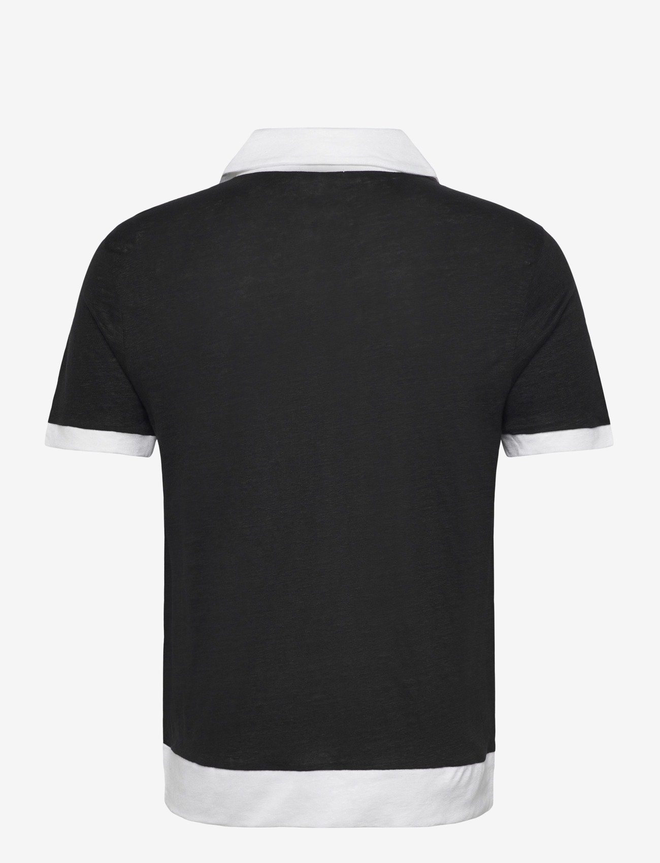 The Resort Co. - Resort Polo Black / White - short-sleeved polos - black / white - 1