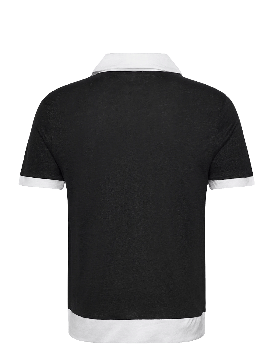 The Resort Co. - Resort Polo Black / White - kortærmede poloer - black / white - 1
