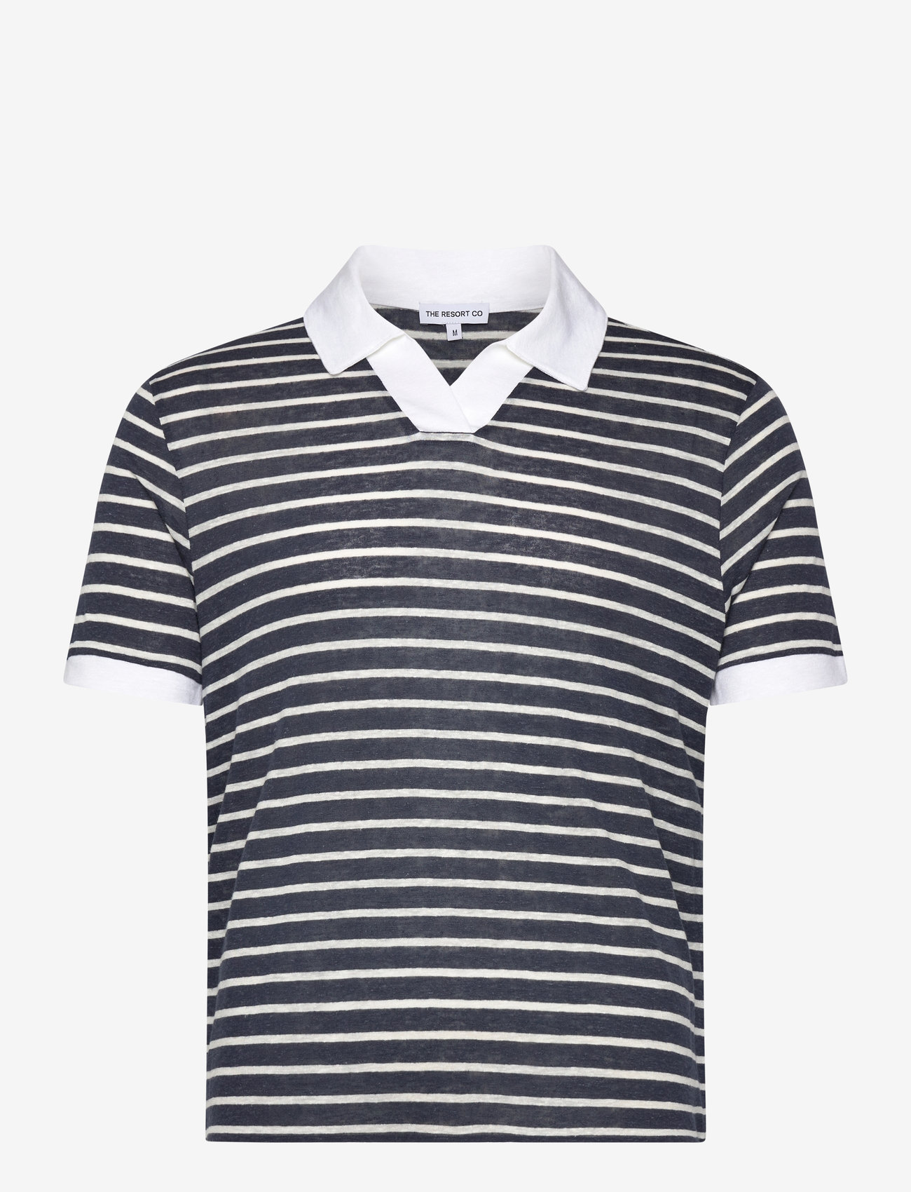 The Resort Co. - Resort Polo Navy Striped - short-sleeved polos - navy striped - 1