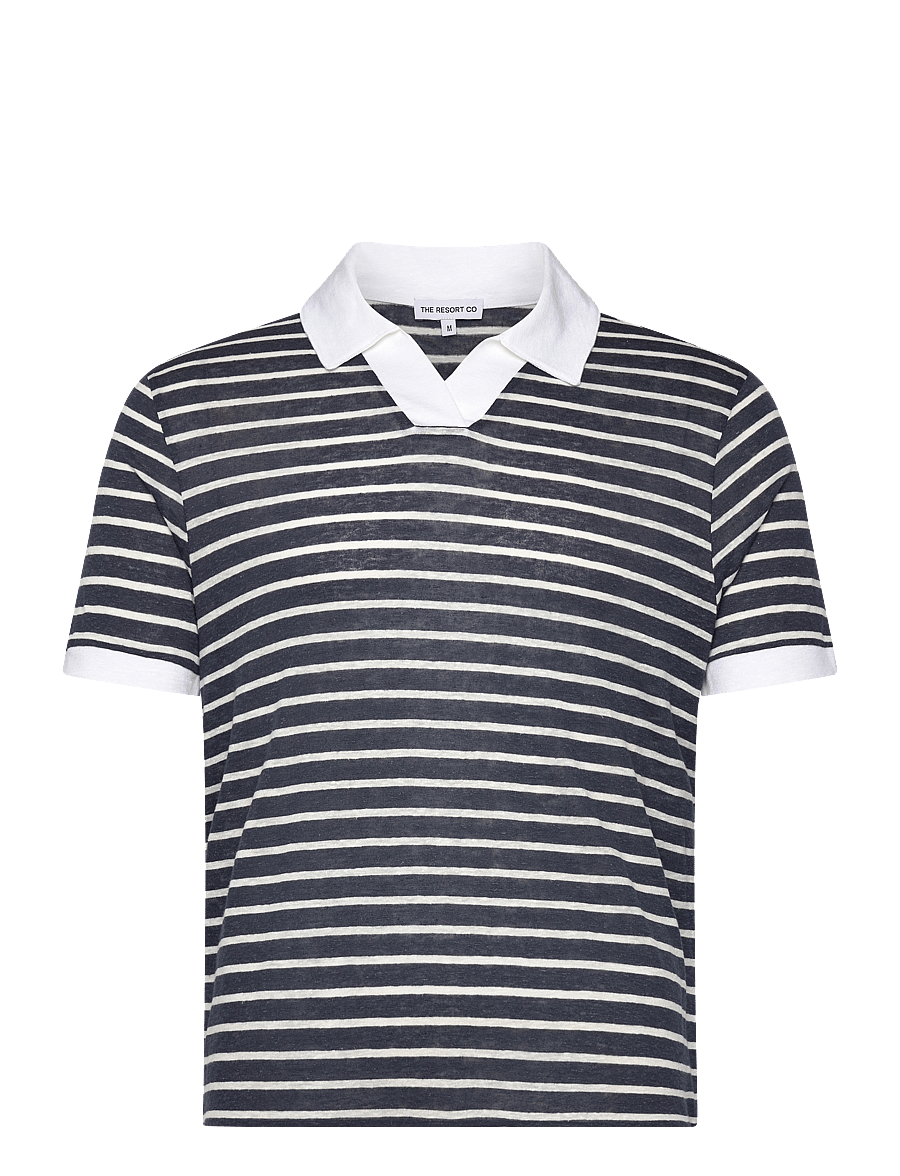 The Resort Co. - Resort Polo Navy Striped - kurzärmelig - navy striped - 1