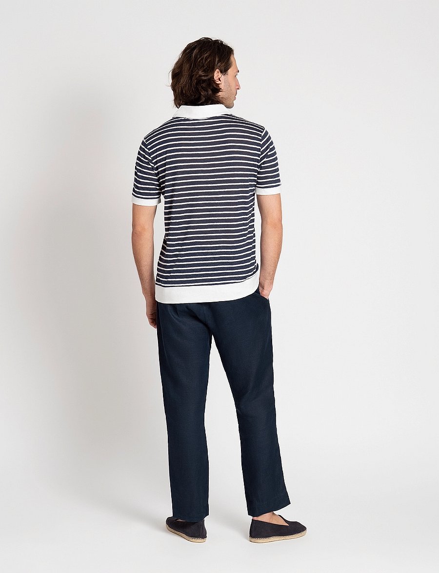 The Resort Co. - Resort Polo Navy Striped - kurzärmelig - navy striped - 4
