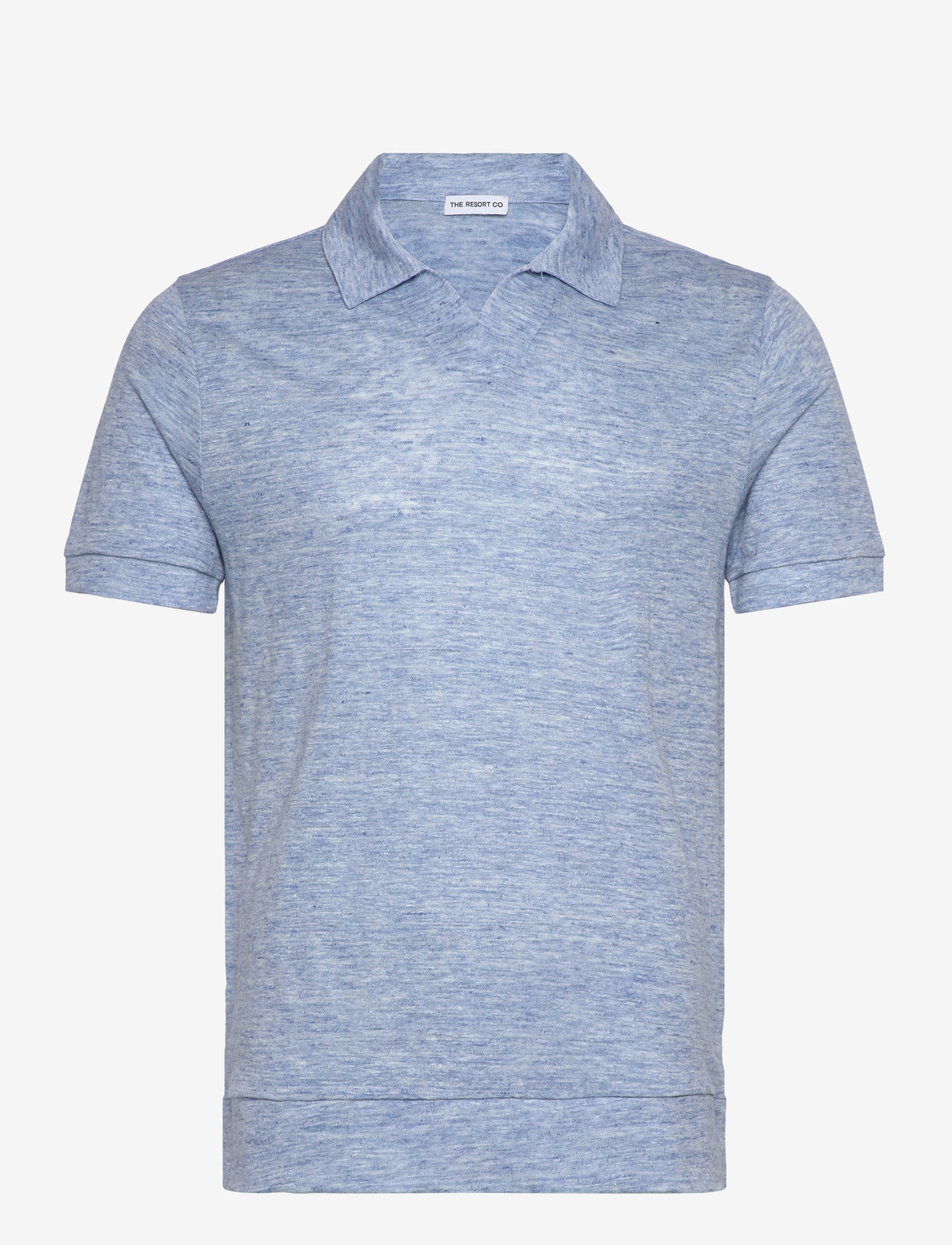 The Resort Co. - Resort Polo Light Blue Melange - kortärmade pikéer - light blue - 1