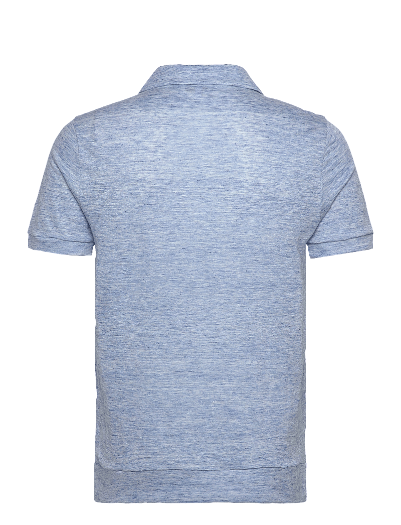 The Resort Co. - Resort Polo Light Blue Melange - kortärmade pikéer - light blue - 2