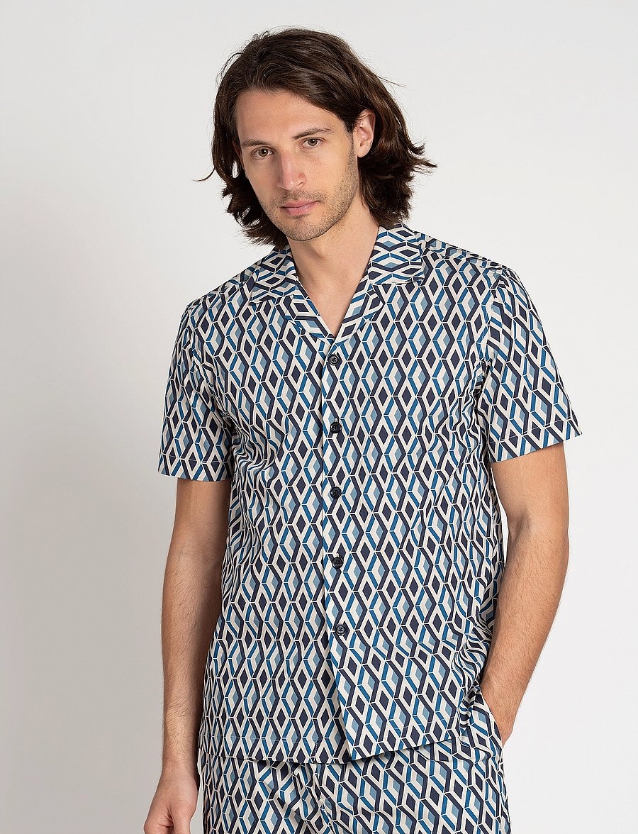 The Resort Co. - Resort Shirt Capri - kortärmade skjortor - capri - 3