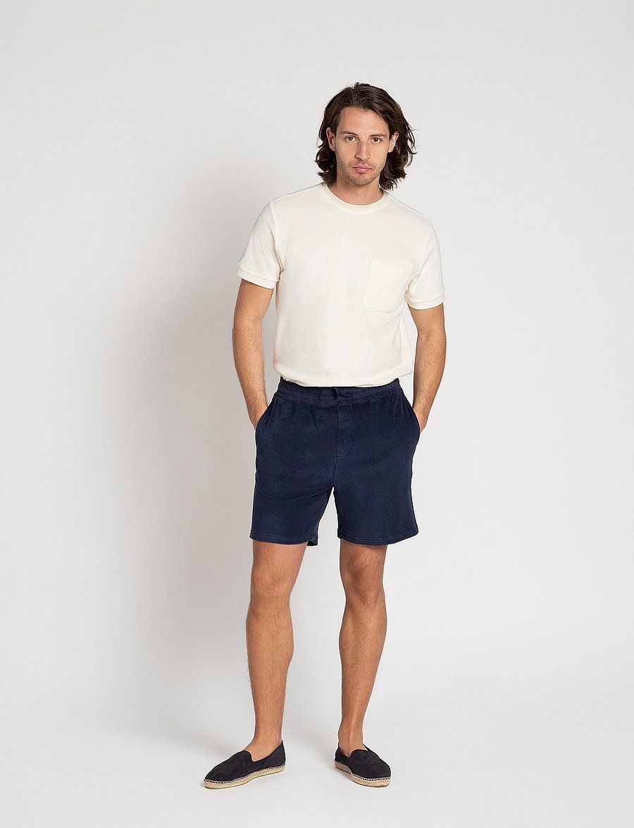 The Resort Co. - Terry Shorts Navy - vacation essentials - navy - 0