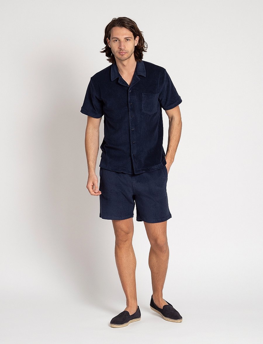 The Resort Co. - Terry Shorts Navy - vacation essentials - navy - 4