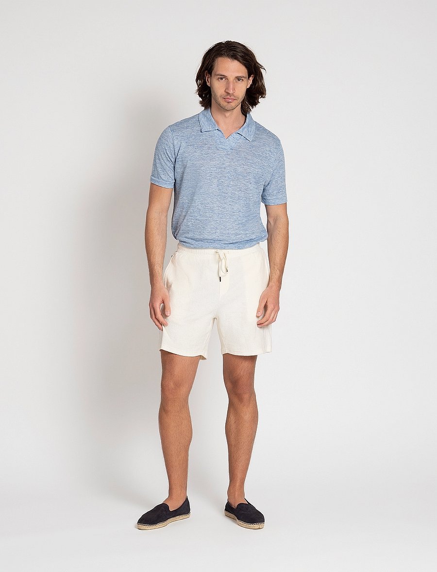 The Resort Co. - Terry Shorts White - kasdienio stiliaus šortai - white - 0