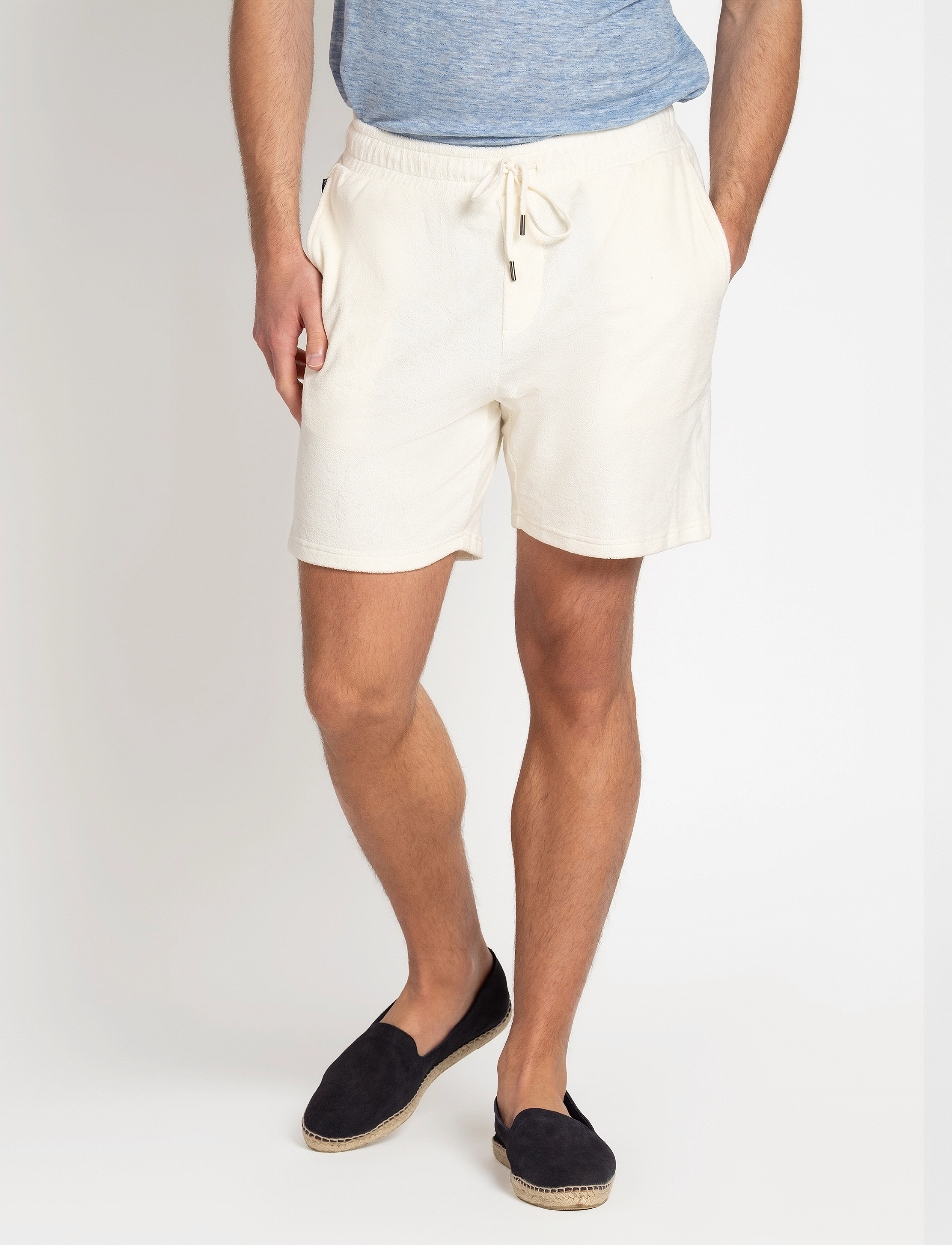 The Resort Co. - Terry Shorts White - kasdienio stiliaus šortai - white - 3