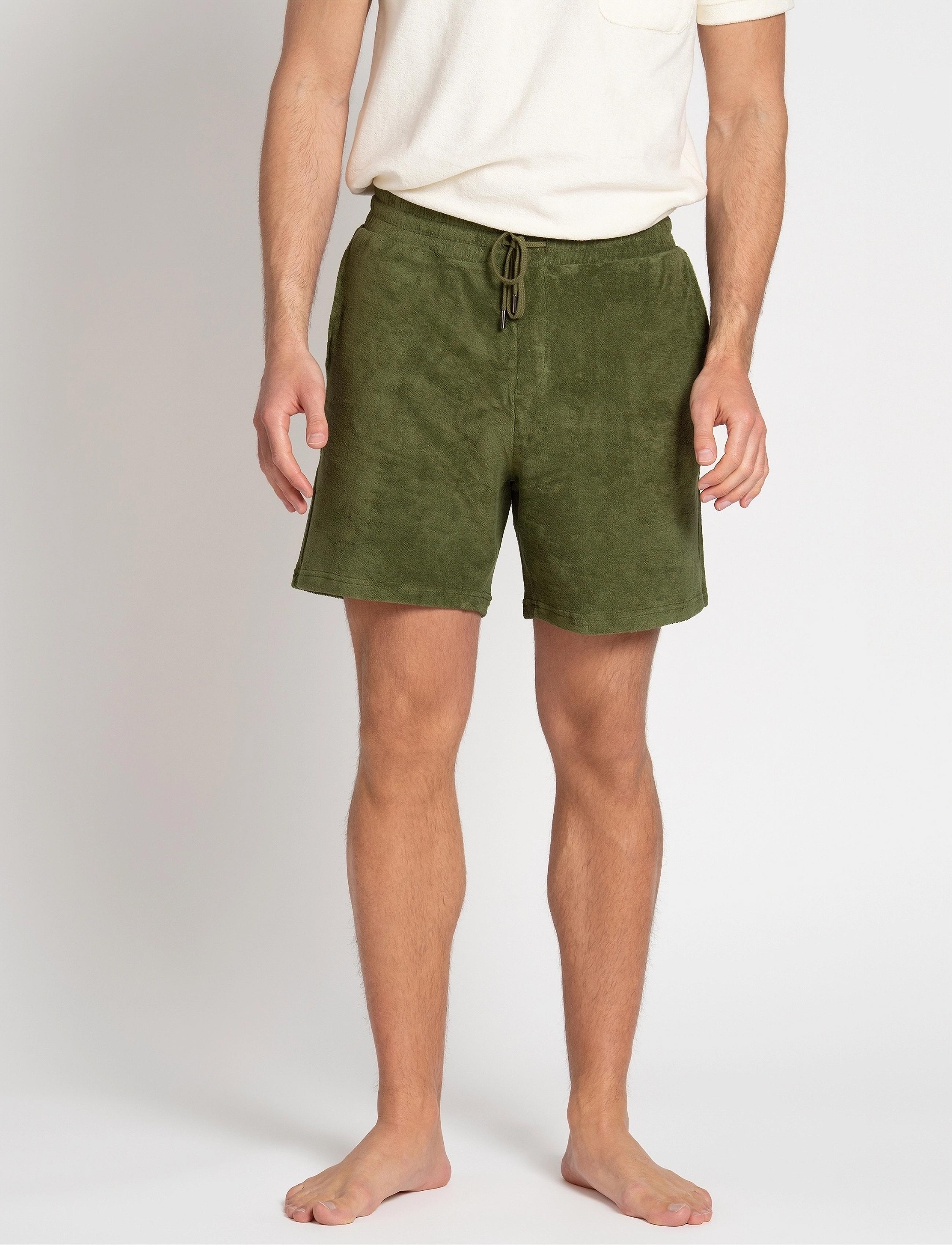 The Resort Co. - Terry Shorts Cypress Green - cypress green - 3