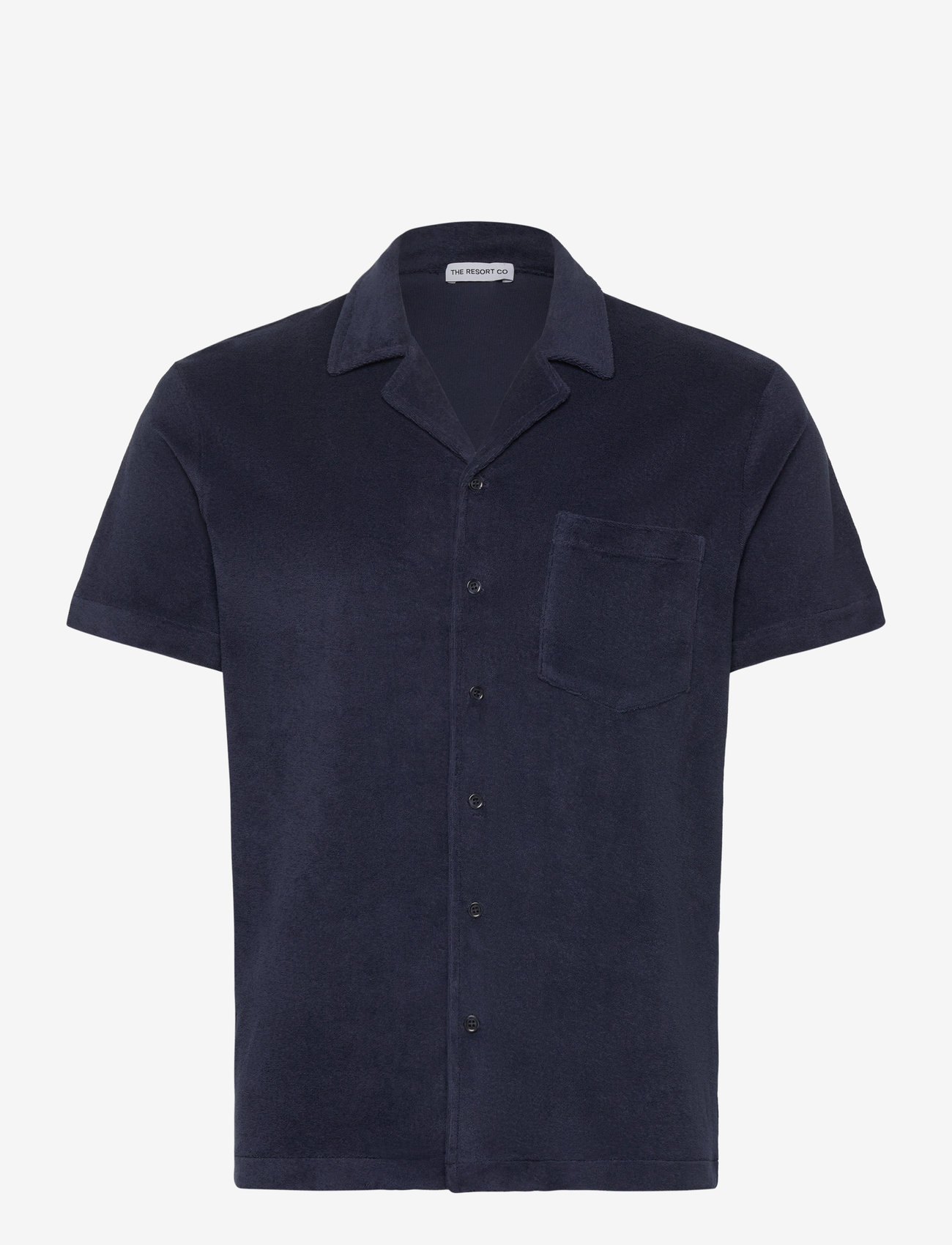 The Resort Co. - Terry Resort Shirt Navy - short-sleeved shirts - navy - 0
