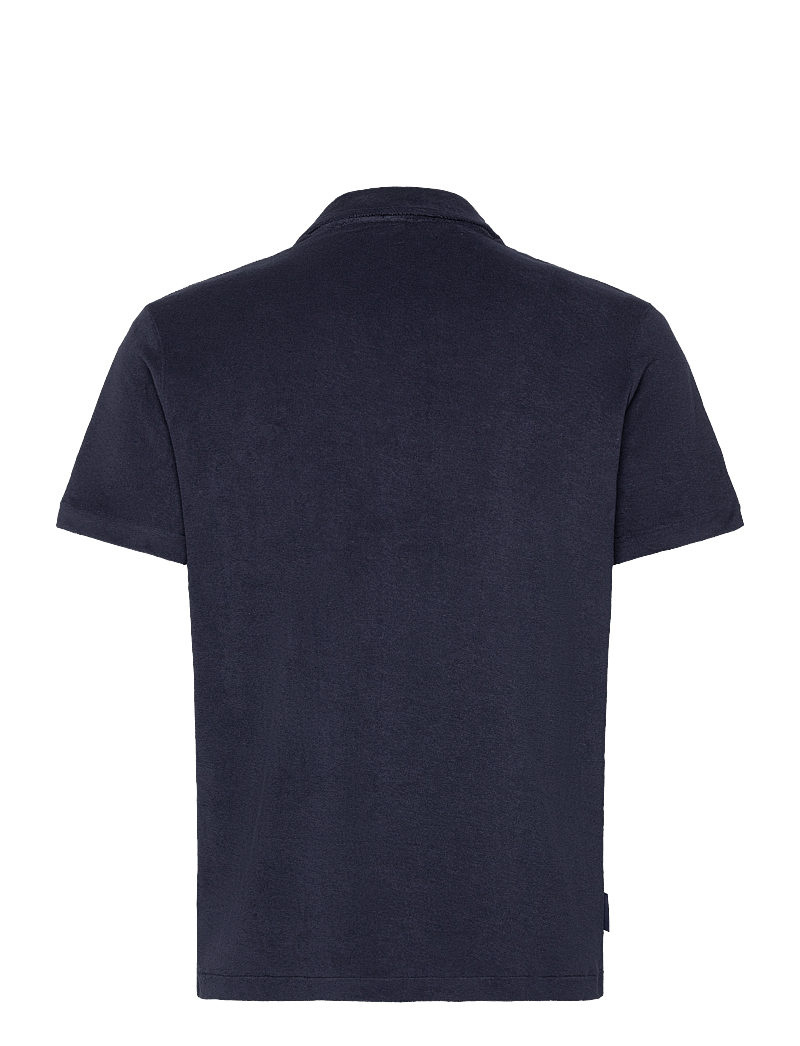 The Resort Co. - Terry Resort Shirt Navy - short-sleeved shirts - navy - 1