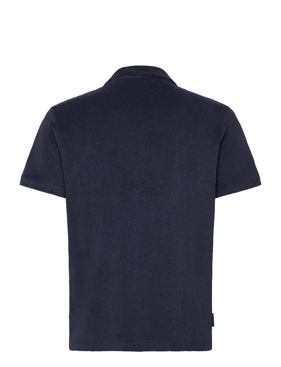 The Resort Co. - Terry Resort Shirt Navy - lühikeste varrukatega särgid - navy - 1