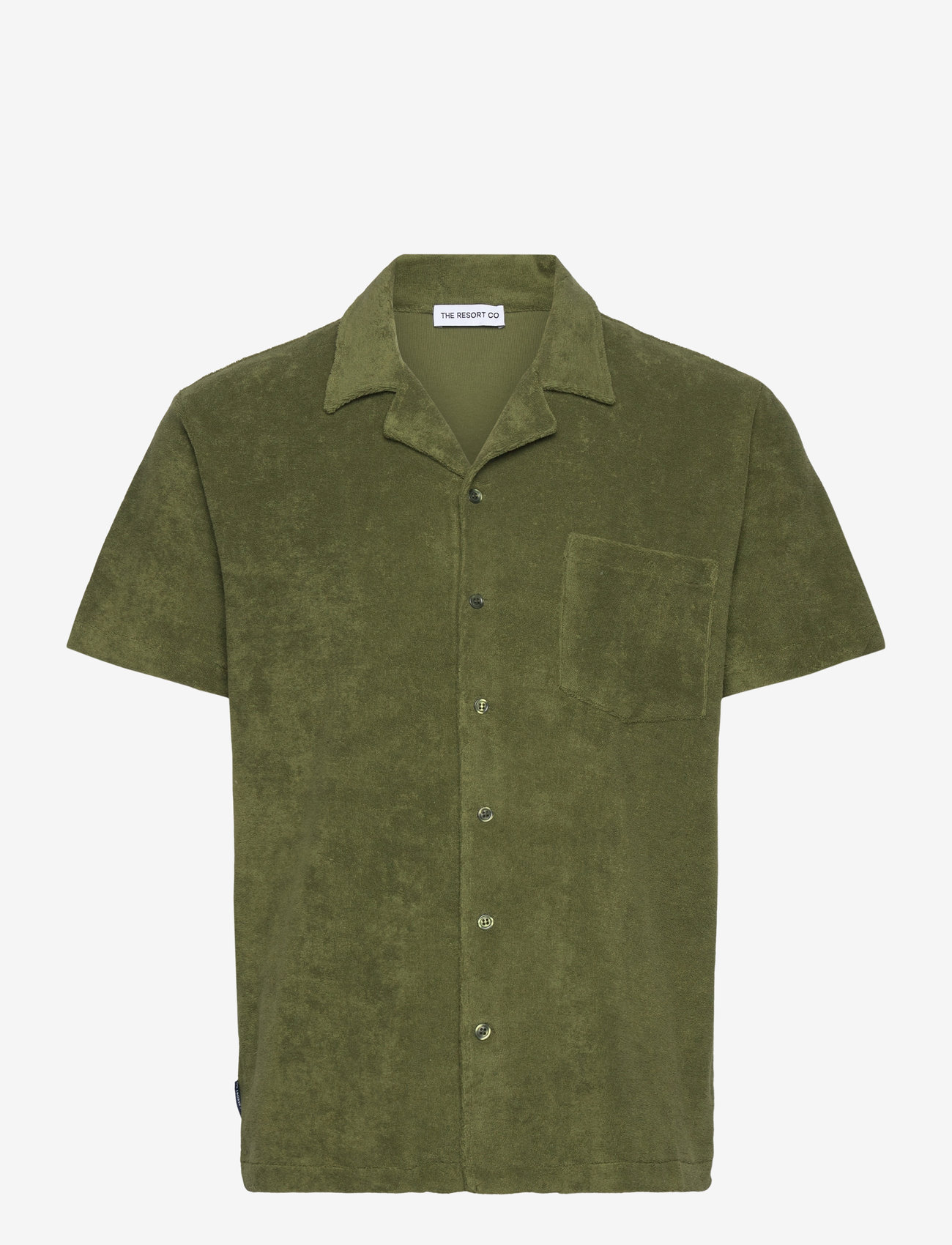 The Resort Co. - Terry Resort Shirt Cypress Green - kurzarmhemden - cypress green - 1