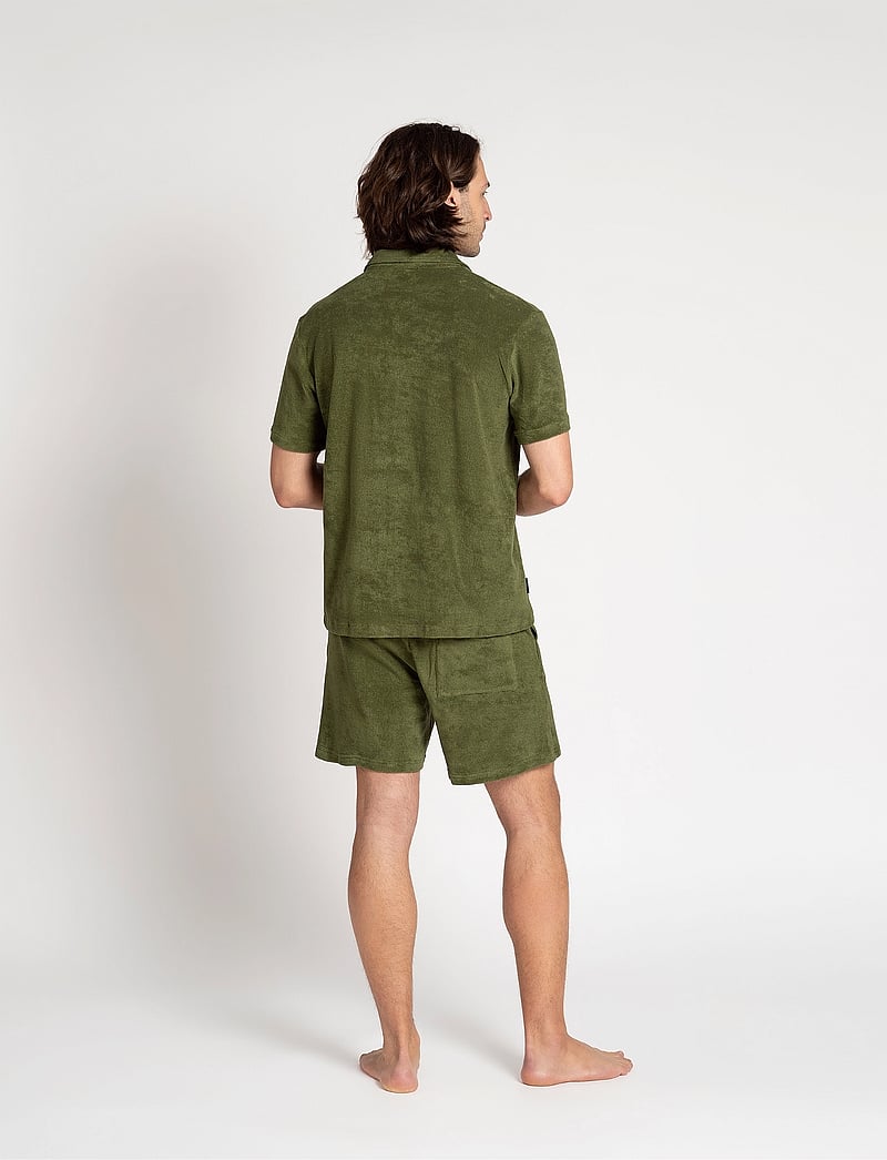 The Resort Co. - Terry Resort Shirt Cypress Green - kurzarmhemden - cypress green - 4