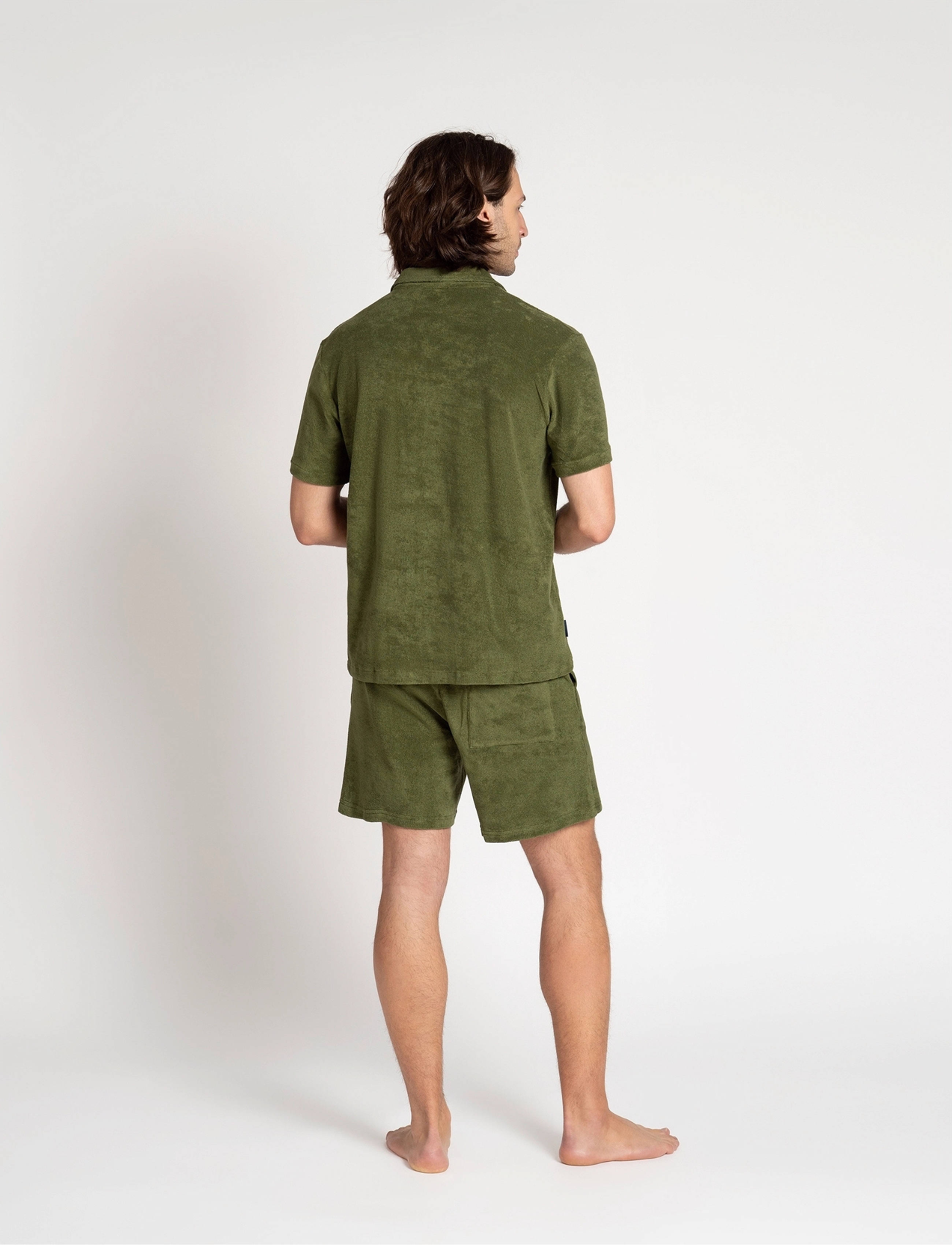 The Resort Co. - Terry Resort Shirt Cypress Green - kurzarmhemden - cypress green - 4