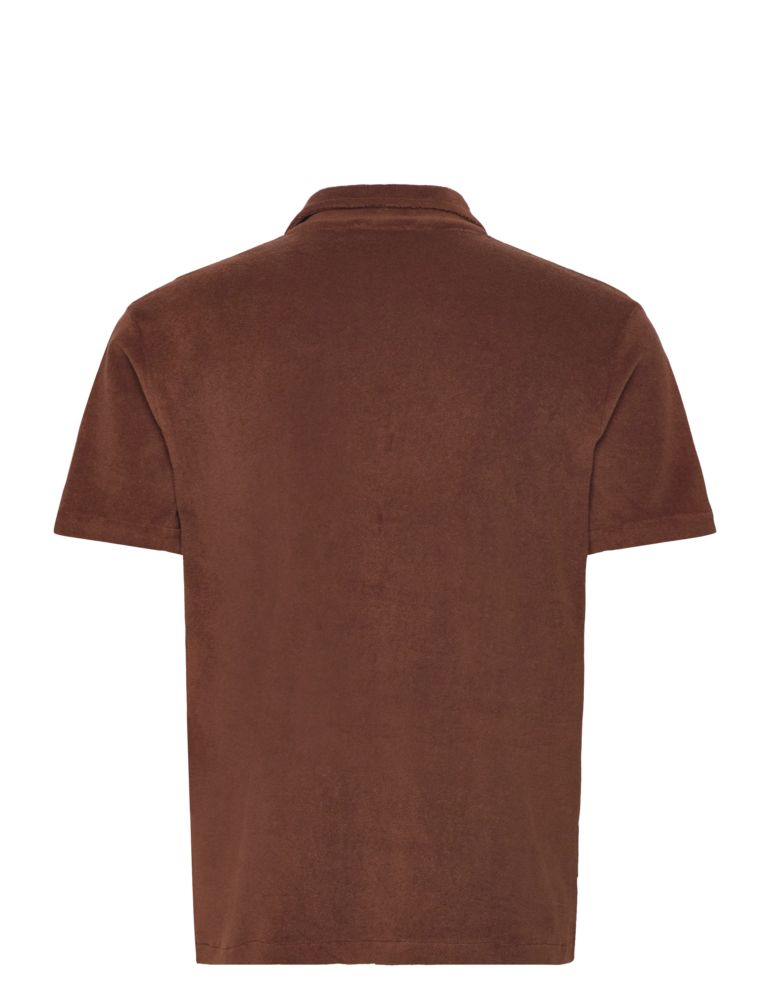 The Resort Co. - Terry Resort Shirt Brown - casual skjorter - brown - 1