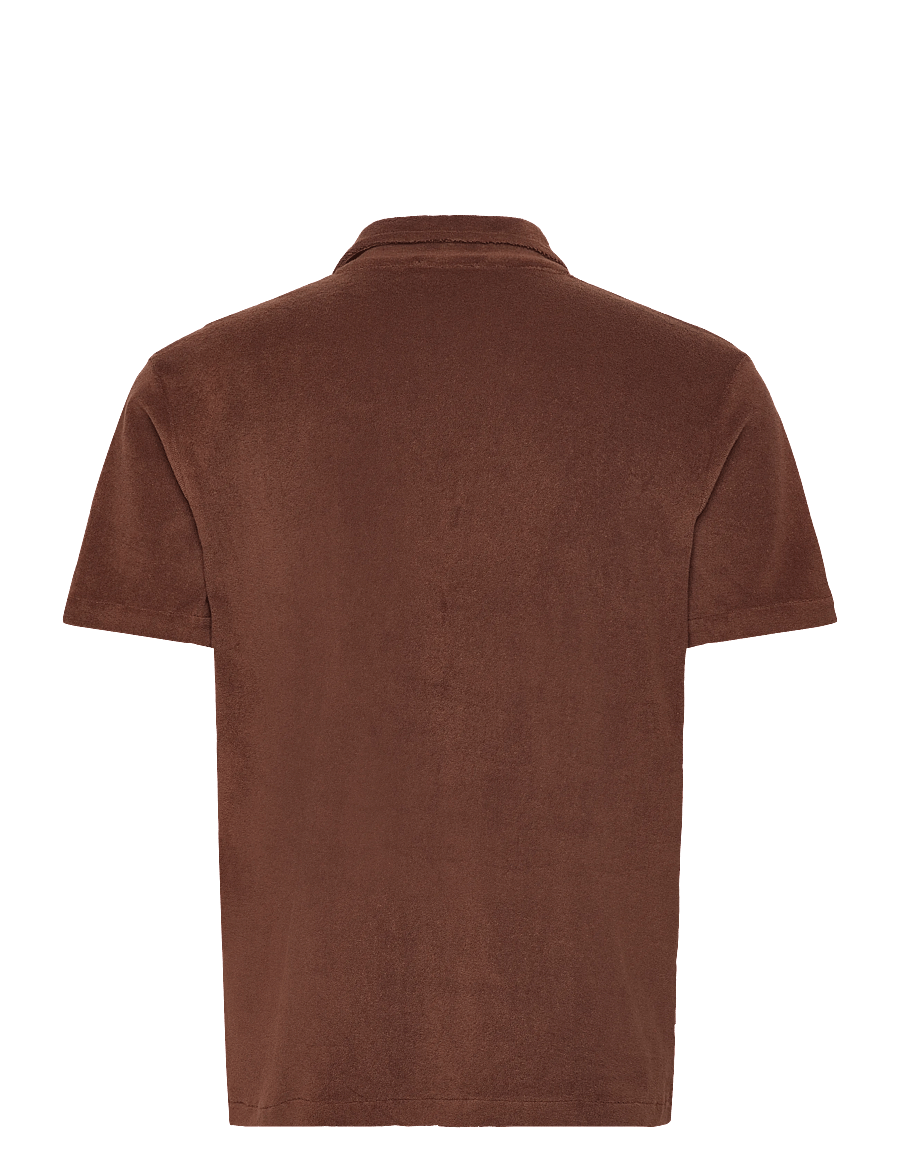 The Resort Co. - Terry Resort Shirt Brown - kasdienio stiliaus marškiniai - brown - 1