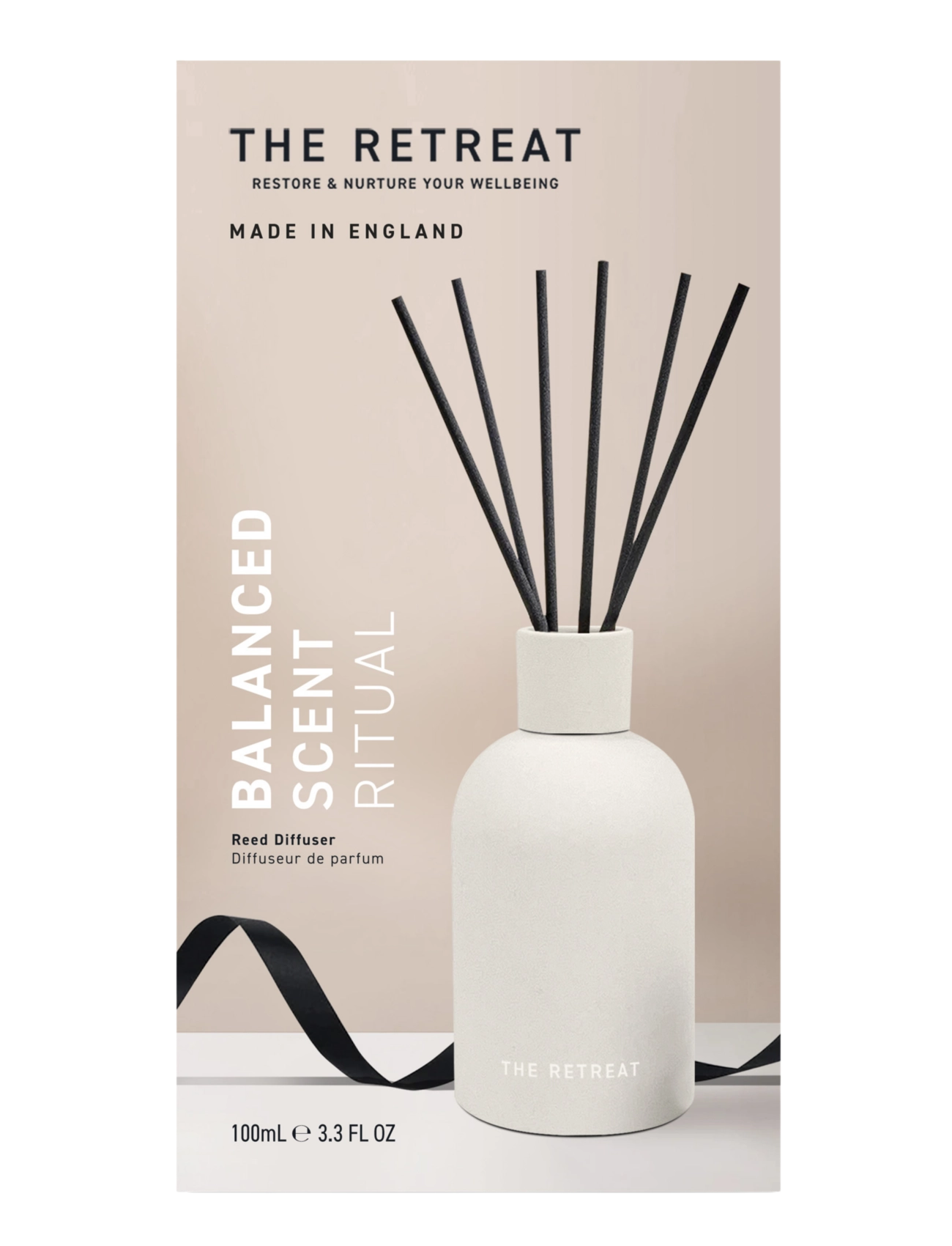 The Retreat Balanced Scent Ritual reed Diffuser - Home Spa - 1017 / cream